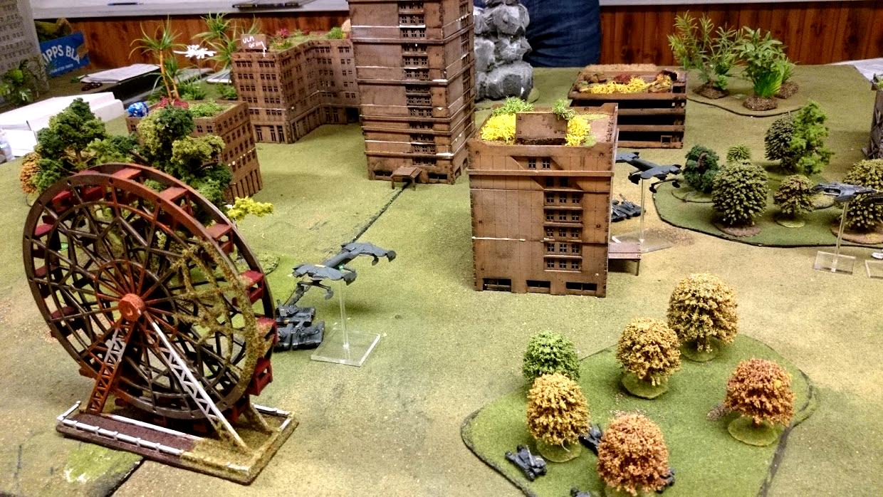 Dropzone Commander, Dzc, Game Table, Overgrown, Rural, Terrain, Ucm