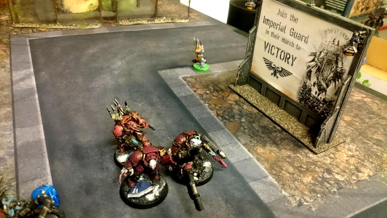 Battle Report, Chaos, Chaos Space Marines, Obliterators, Terminator Armor, Terrain, Warhammer 40,000