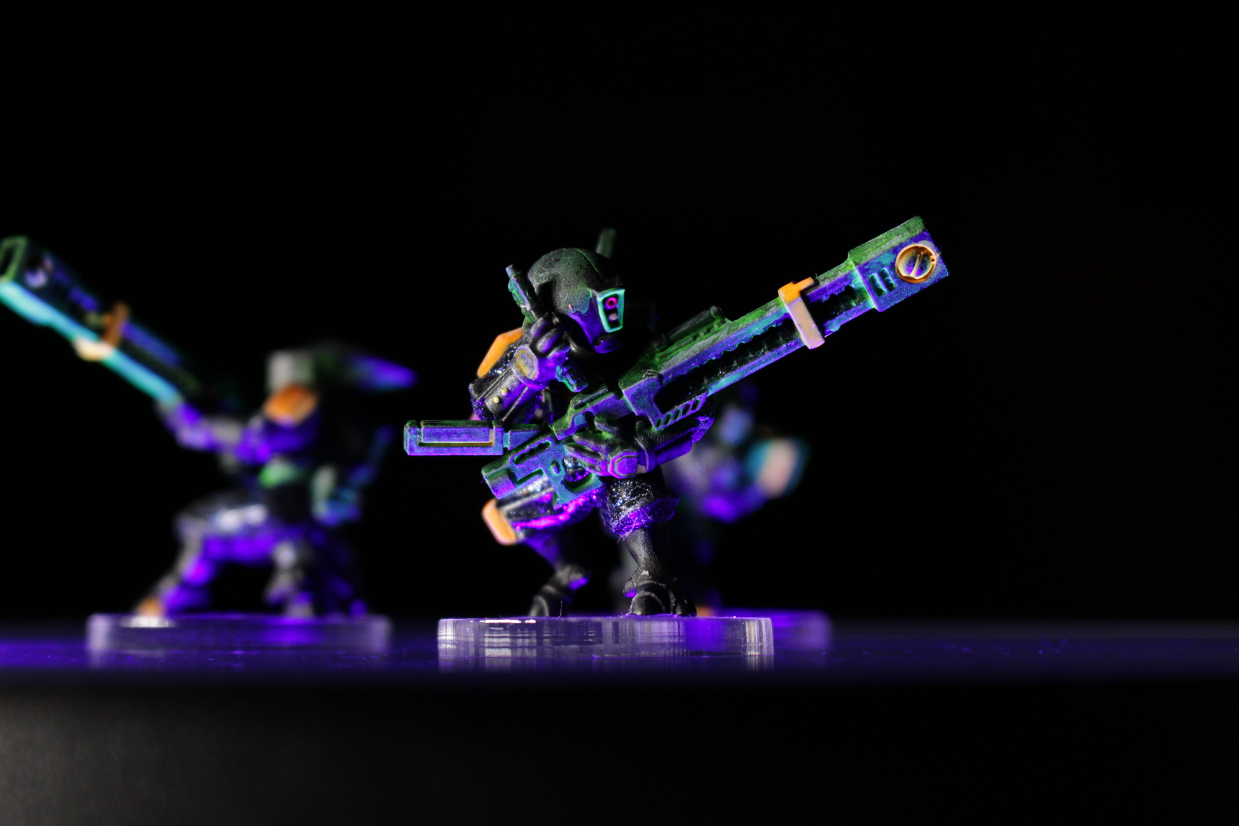 Army, Broadsides, Group, Ke'lshan, Neon, Pathfinders, Tau, Tron, Warhammer 40,000, Xv