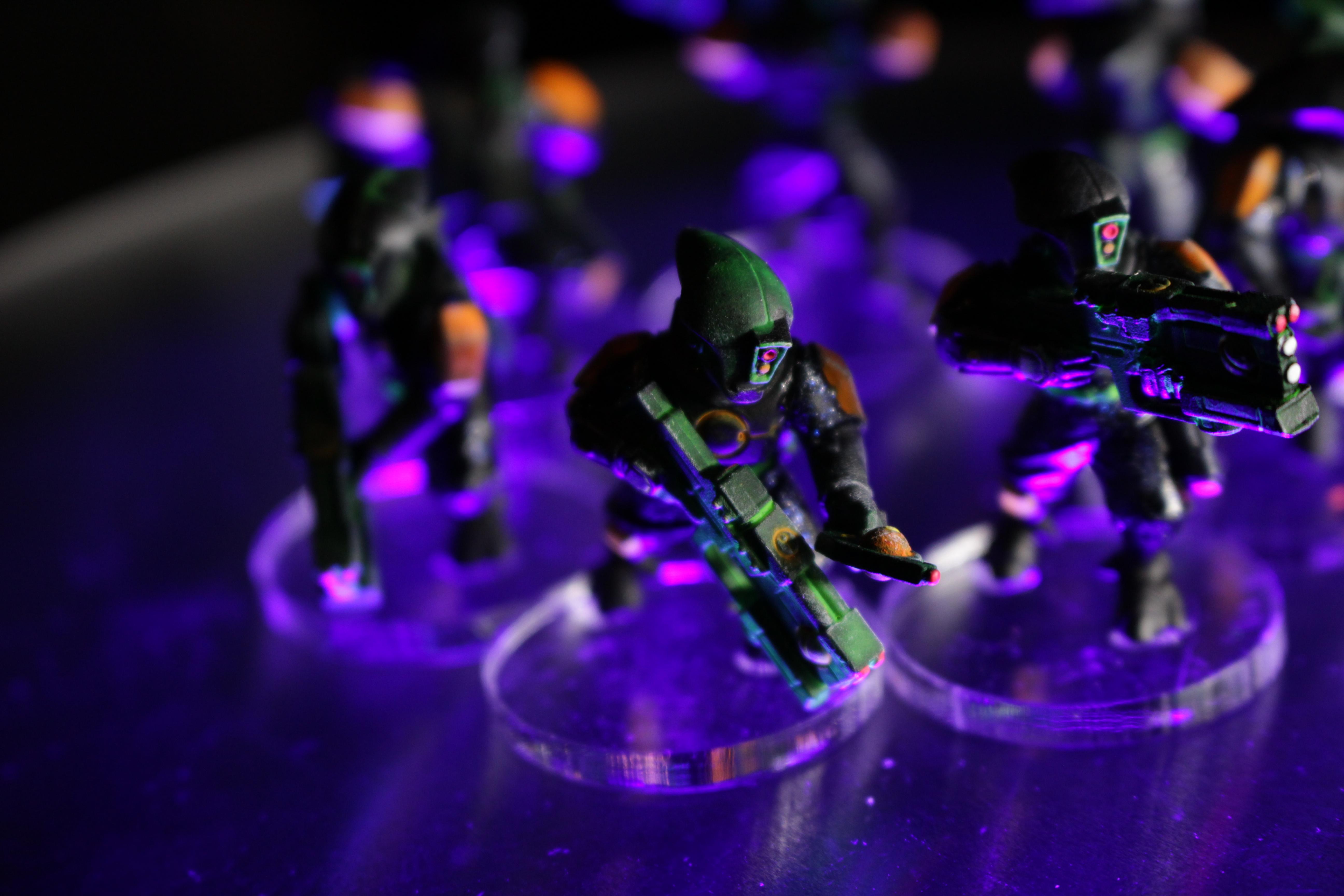 Army, Broadsides, Group, Ke'lshan, Neon, Pathfinders, Tau, Tron, Warhammer 40,000, Xv
