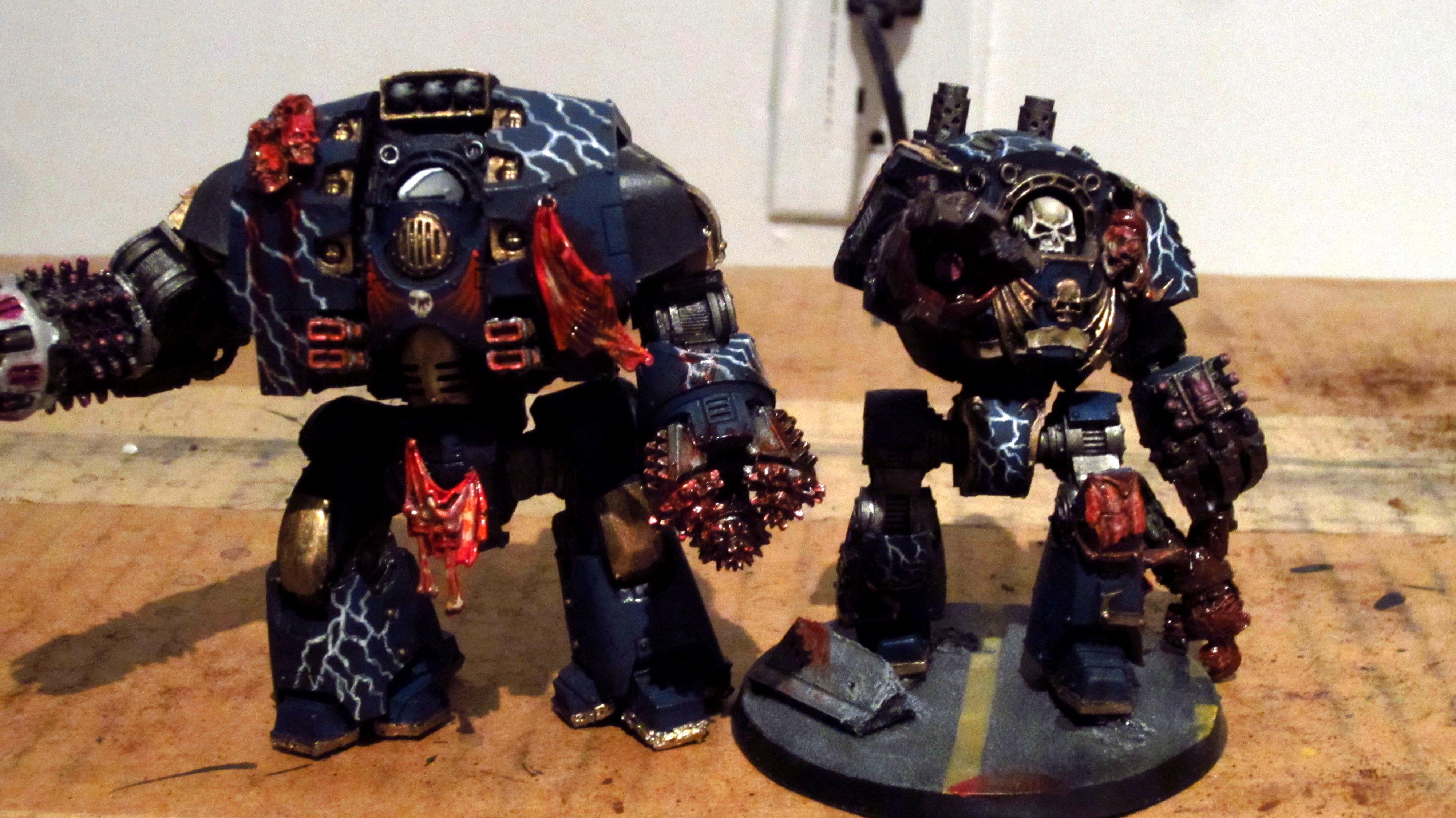 30k, Blood, Blue, Dreadnought, Gold, Horus Heresy, Leviathan, Lightning, Night Lord, Skull