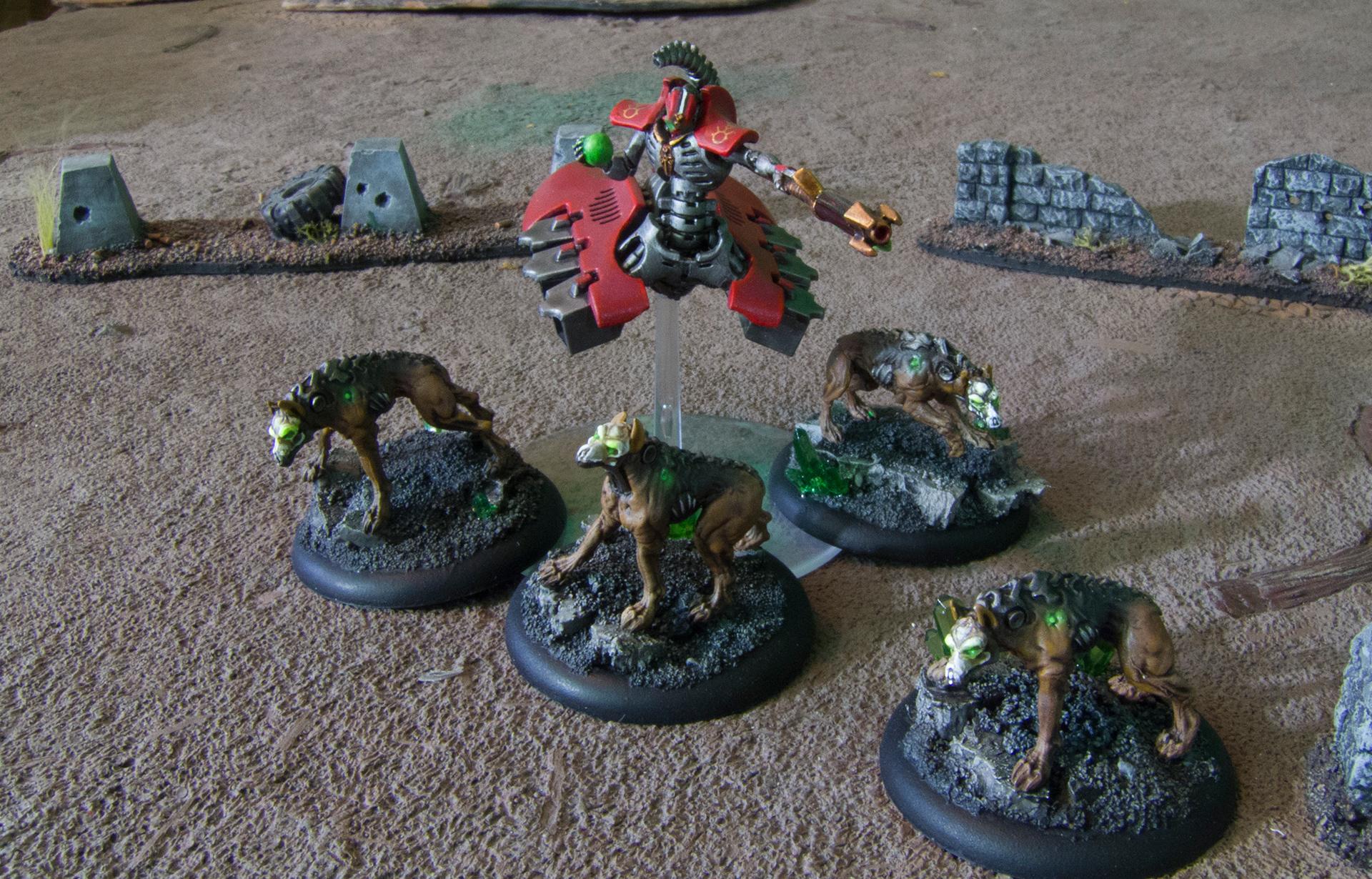 Necrons, Ouze, Necron Destroyer Lord with Necrohounds