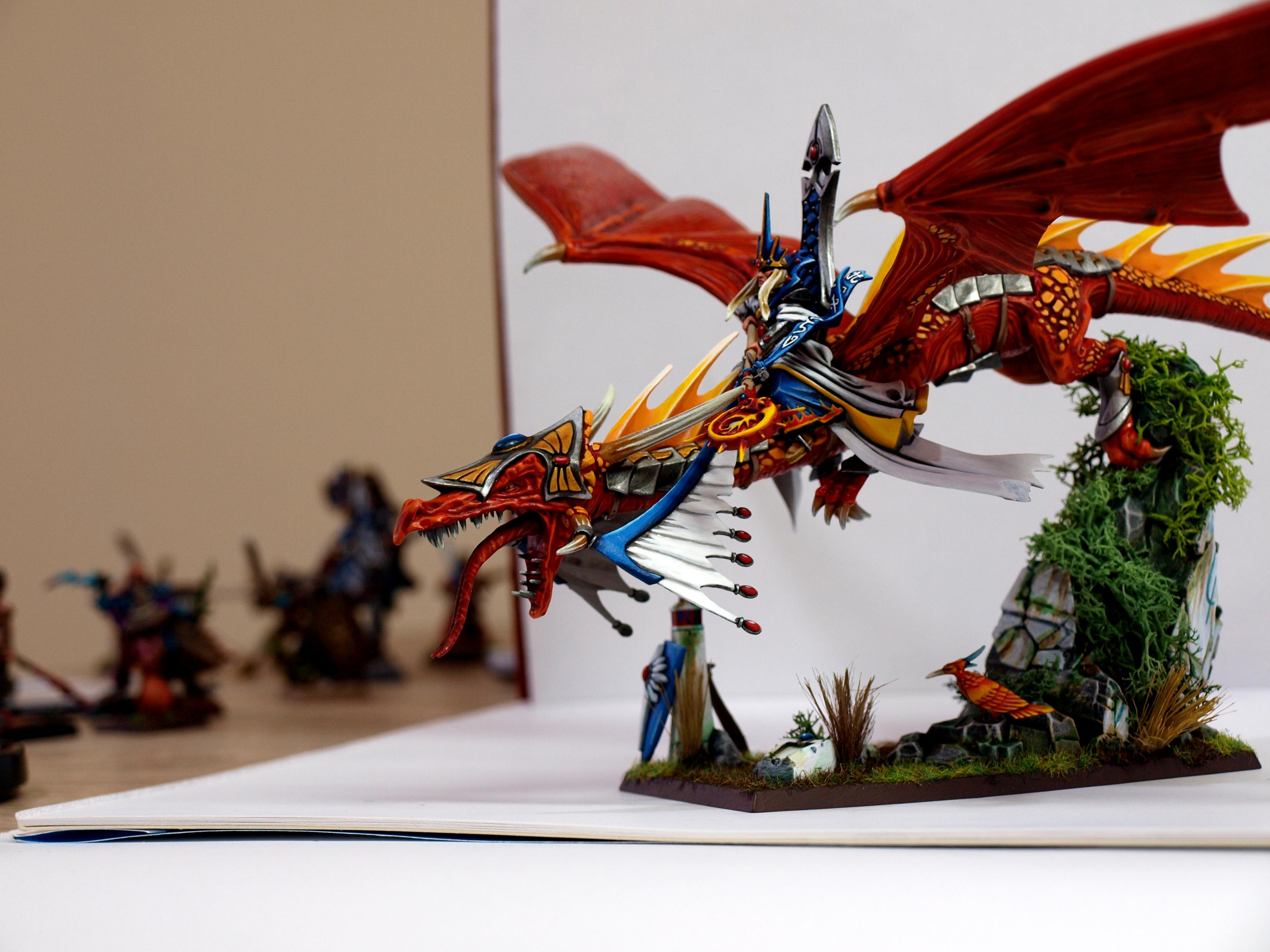 Dragon, High Elves, Painting, Warhammer Fantasy