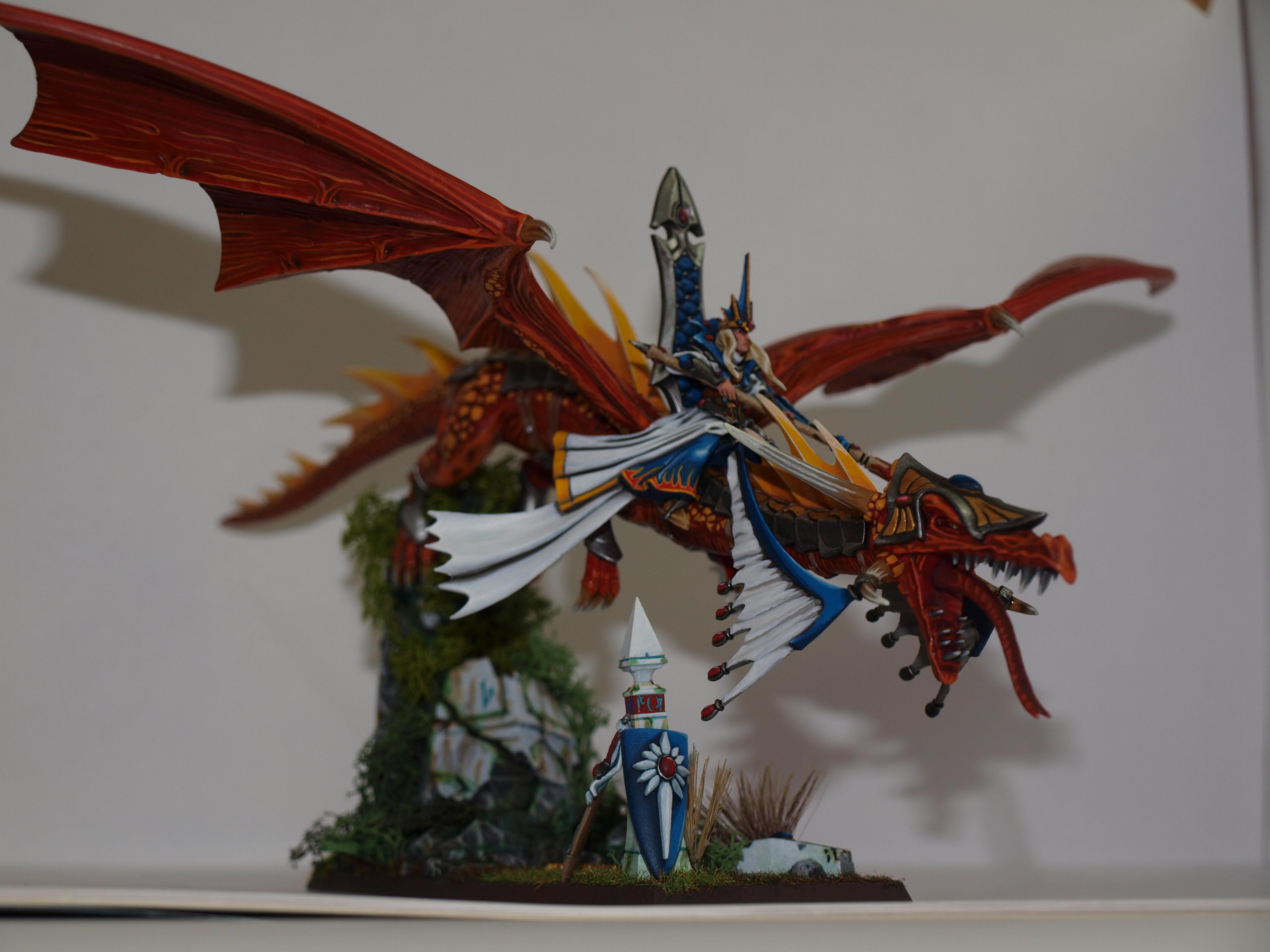 Dragon, High Elves, Painting, Warhammer Fantasy