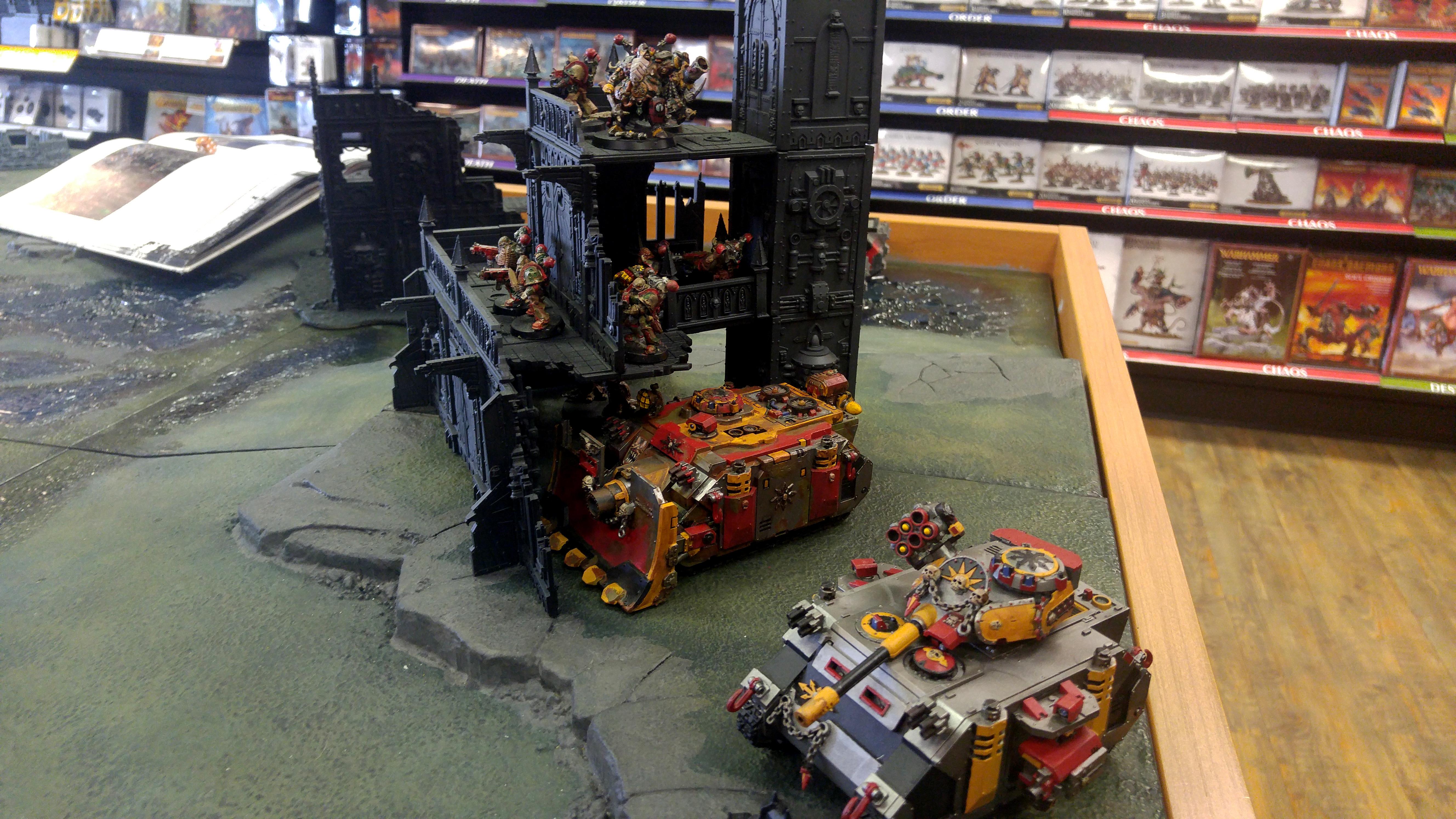 Chaos, Nurgle, Plague Marines, Predator, Vindicator