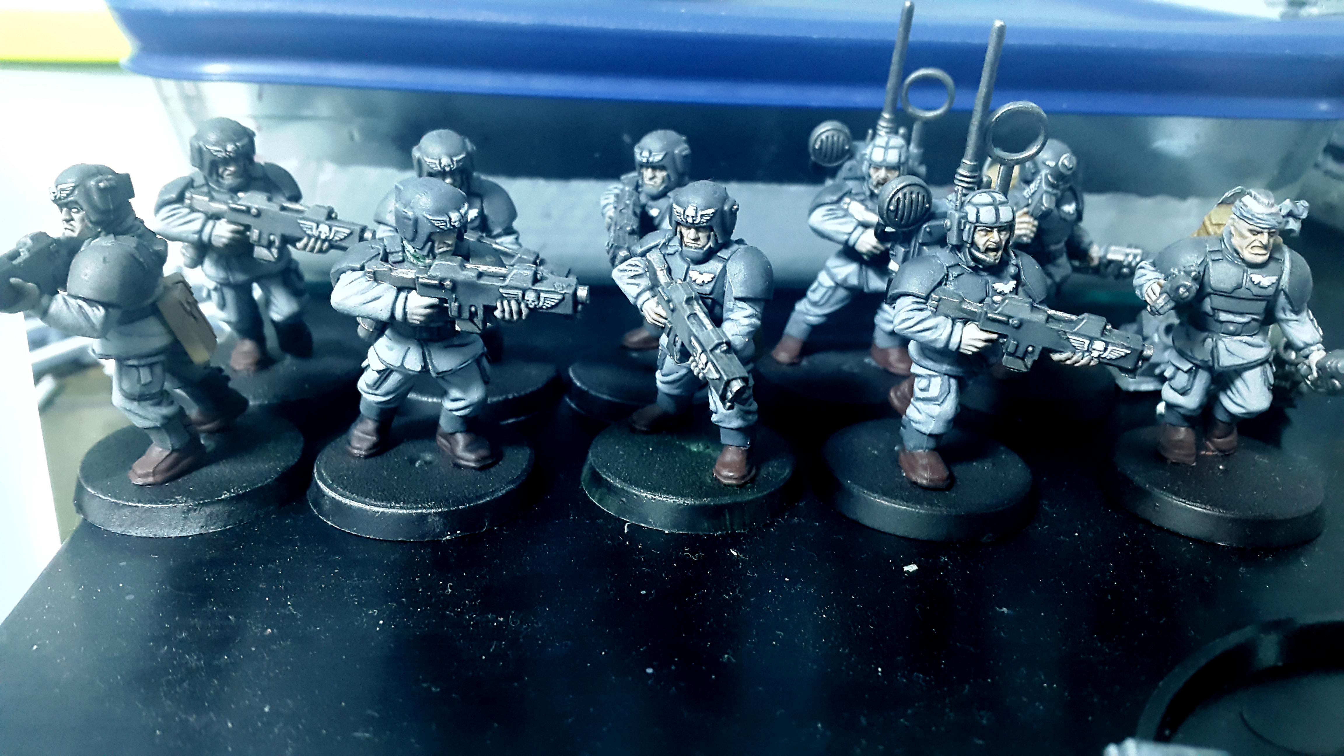 Astra Militarum, Cadians, Grey, Guardsmen, Imperial Guard, Troops