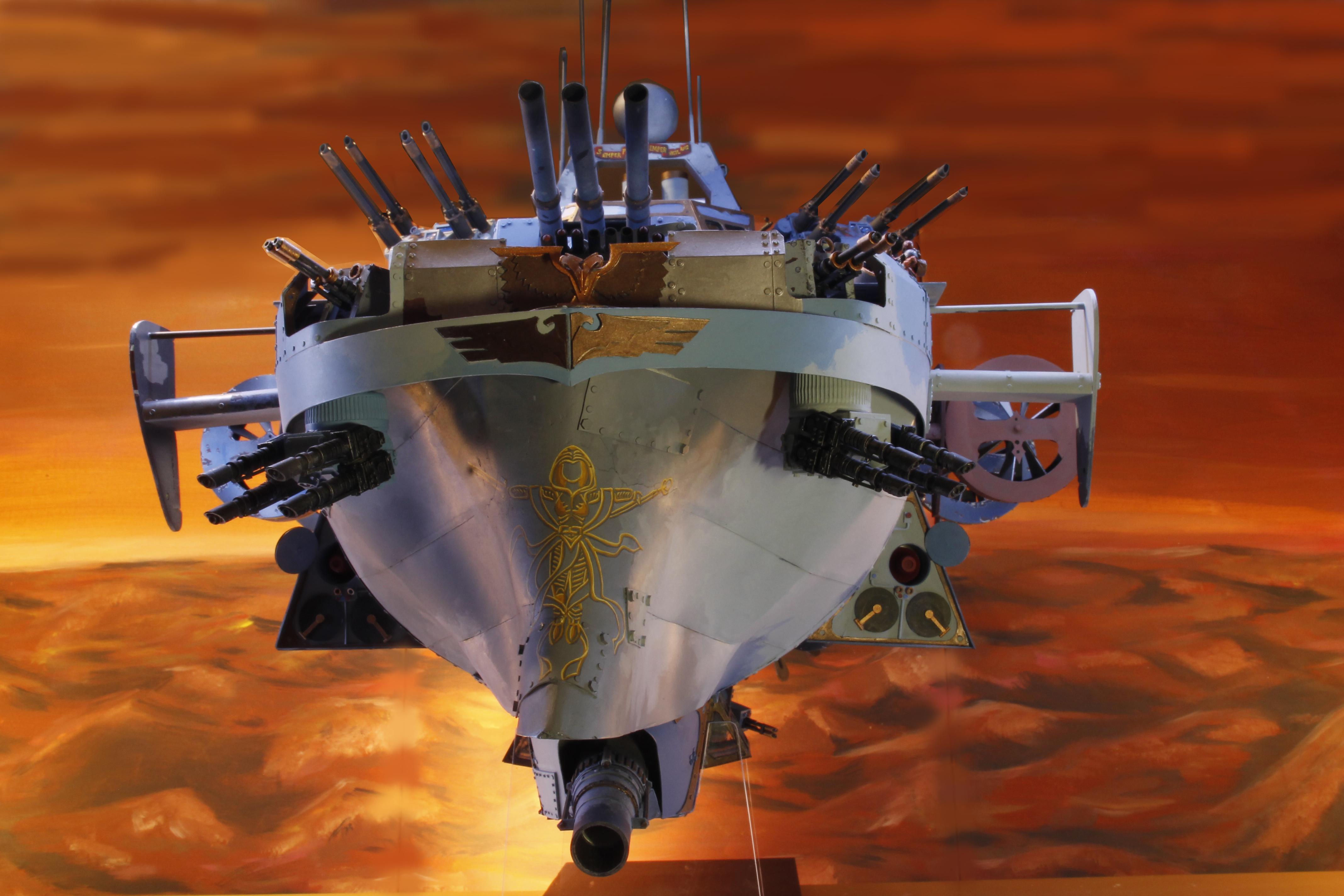 Airship, Drogue, Imperial Guard, Scratch Build, Steam Punk, Warhammer 40,000