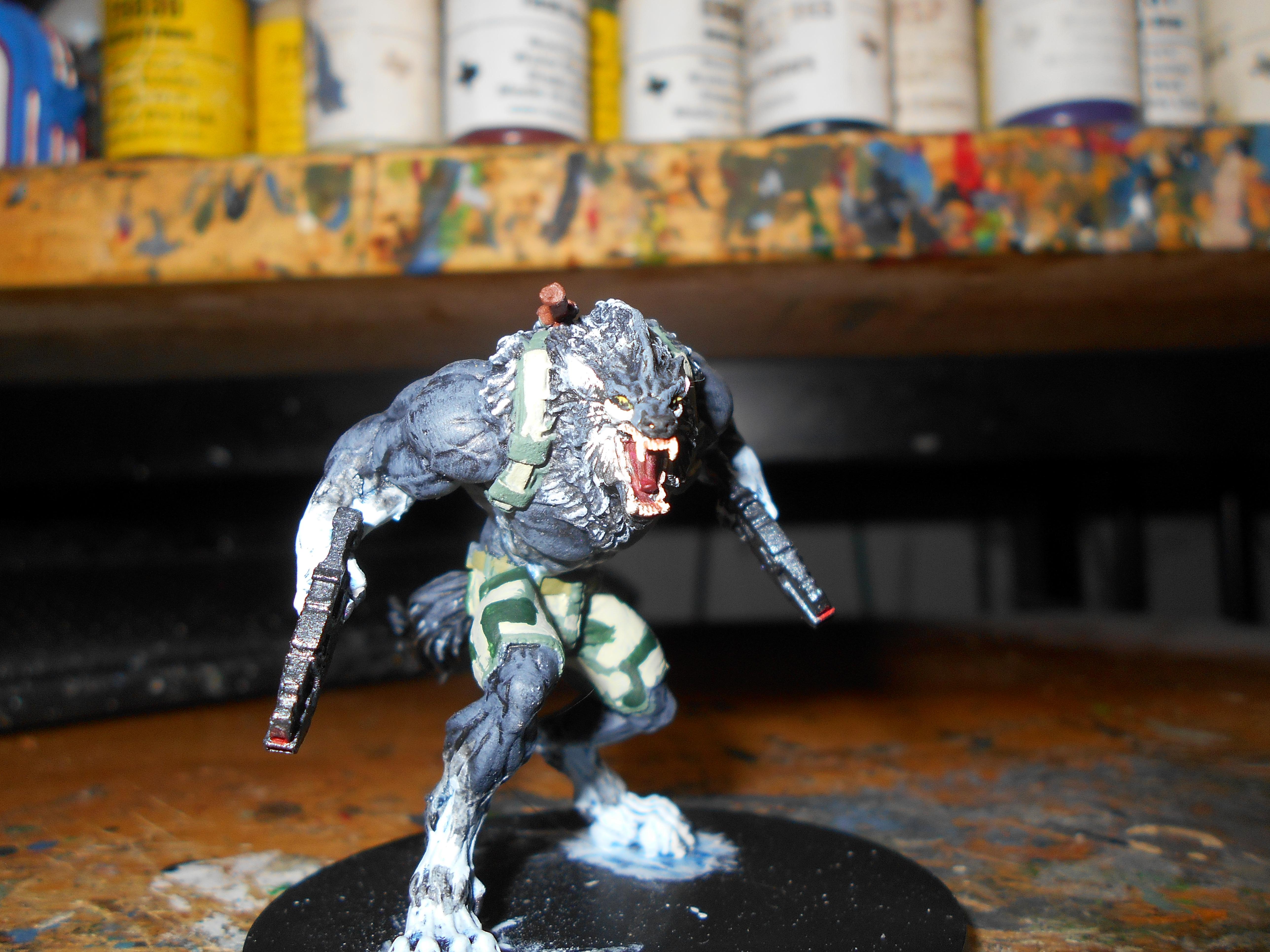 Chain Rifles, Dog-warrior, Infinity, Werewolf