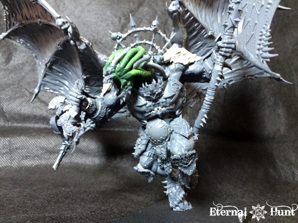 Angron, Chaos, Chaos Space Marines, Conversion, Daemon Primarch, Daemon Prince, Daemons, Khorne, Kitbash, Primarch, Warhammer 40,000, Work In Progress, World Eaters
