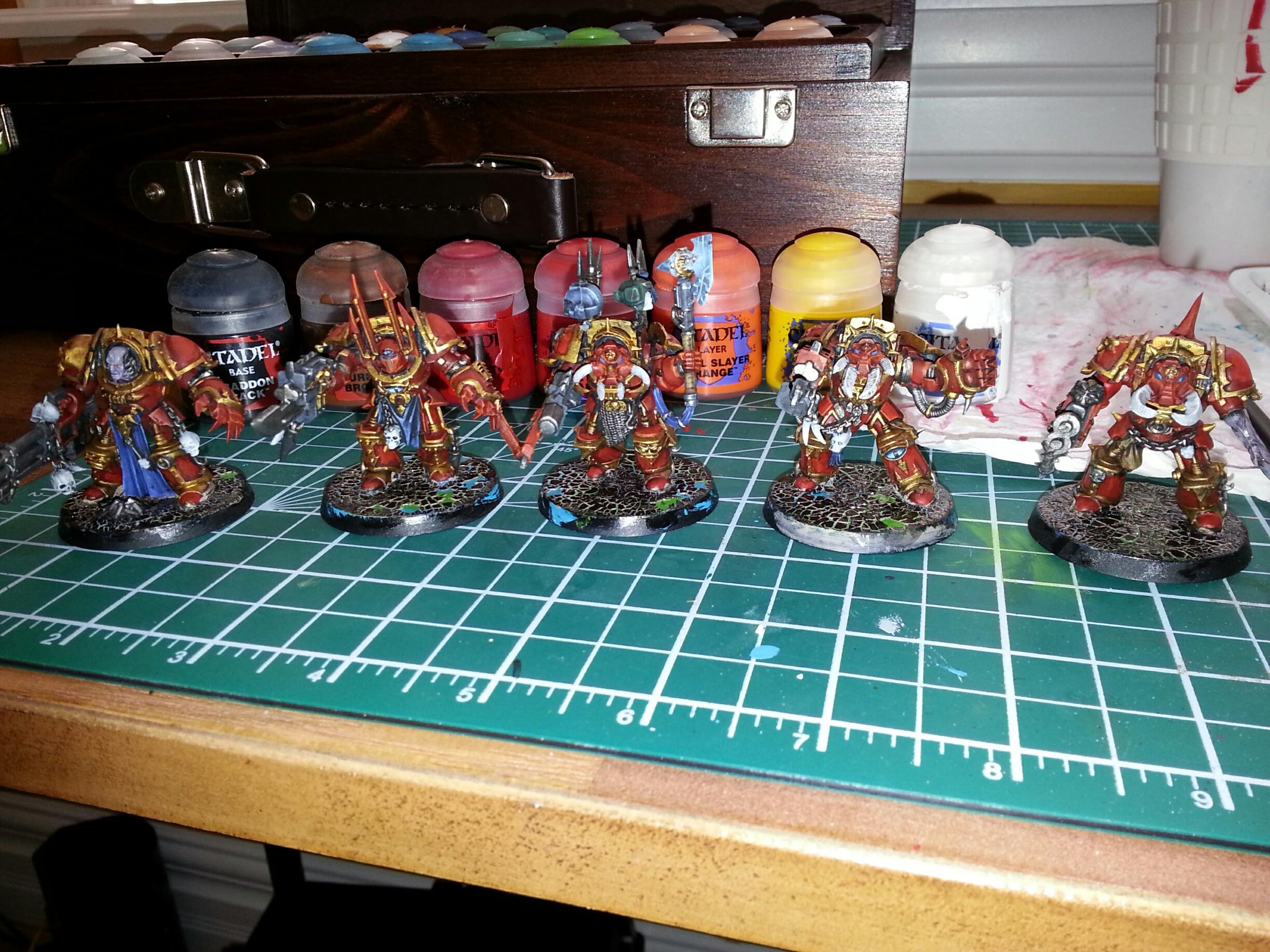 Chaos, Chaos Space Marines, Crimson Slaughter, Space Marines, Terminator Armor