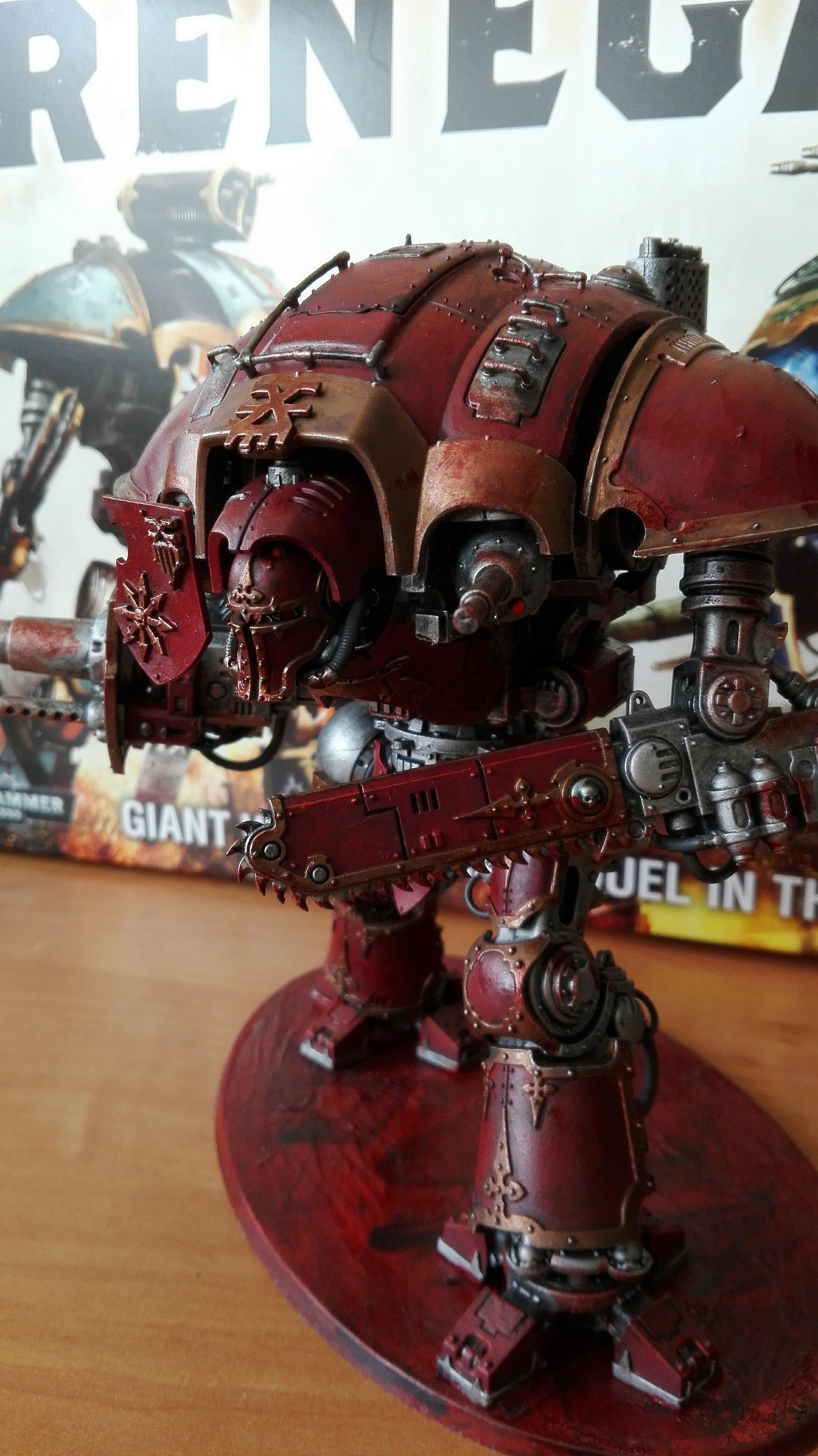 Chaos knight of khorne side