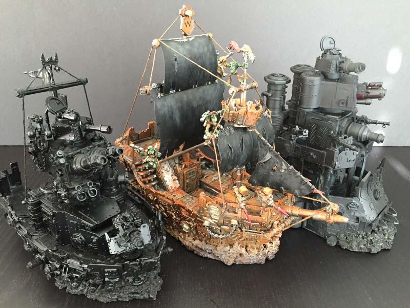 Battlewagon, Freebooterz, Orks, Pirate, Ship
