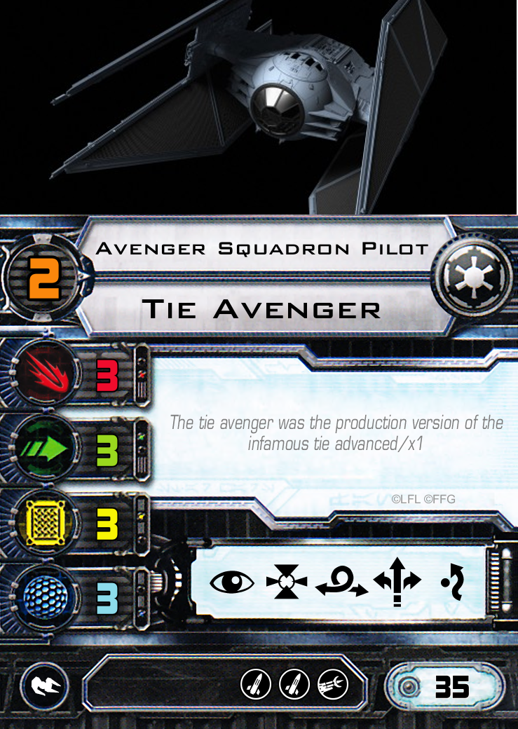 X-Wing, Tie Avenger Squadron Pilot