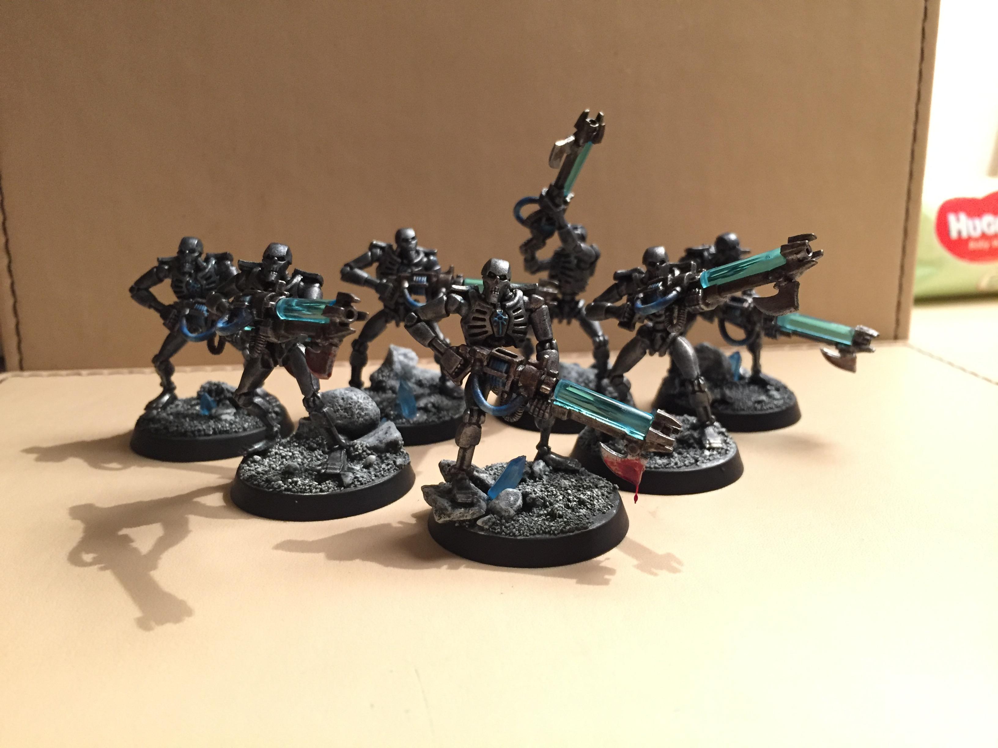 7 Thokt Necron Warriors finished