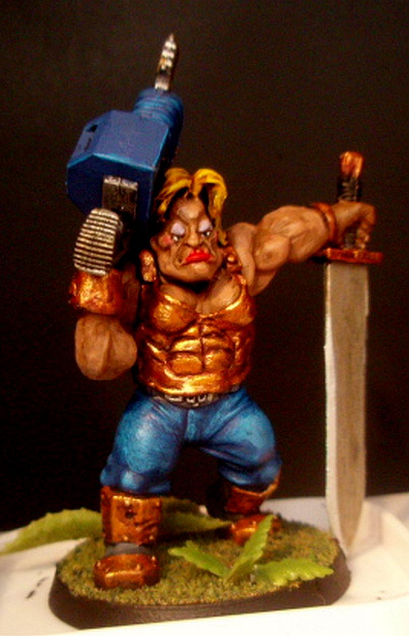 Astra Militarum, Conversion, Edward Myst, Female, Imperial Guard, Nork Deddog, Ogres, Ogrynn, Ogryns, Sculpted, Sculpting