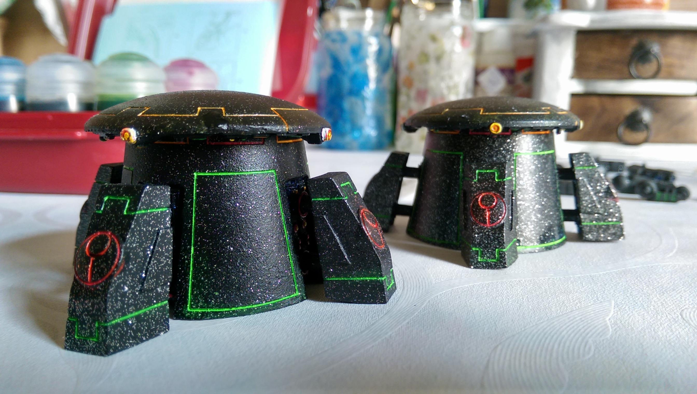 Amry, Empire, Neon, Sentry, Tau, Tron, Warhammer 40,000, Work In Progress