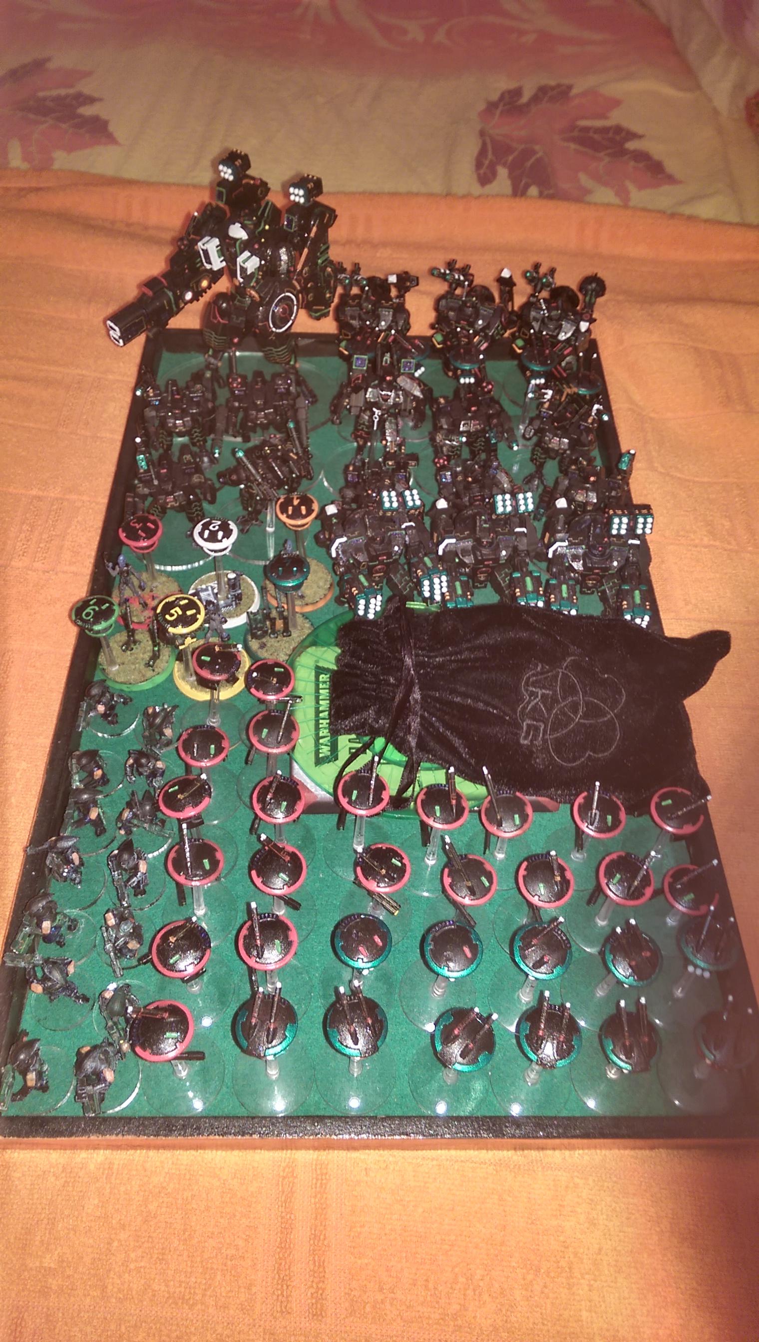 Army, Battle, Deployed, Empire, List, Neon, Tau, Tron, Warhammer 40,000