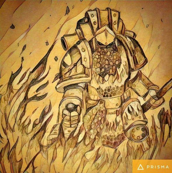 My drawing run through Prisma