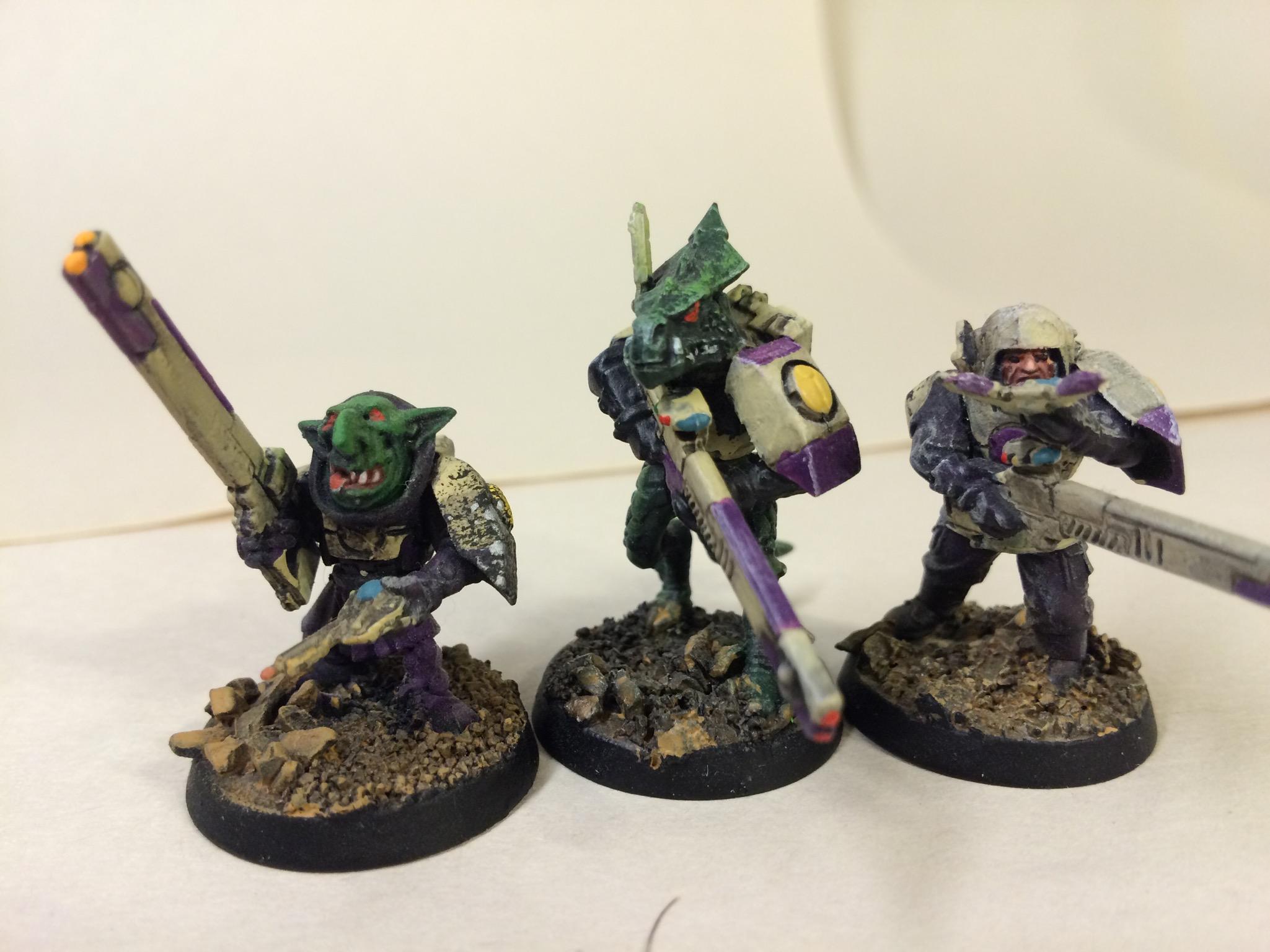 Fire Warriors, Gretchen, Gue'vesa, Human, Lizardmen, Tau, Tauarmy7/28/16