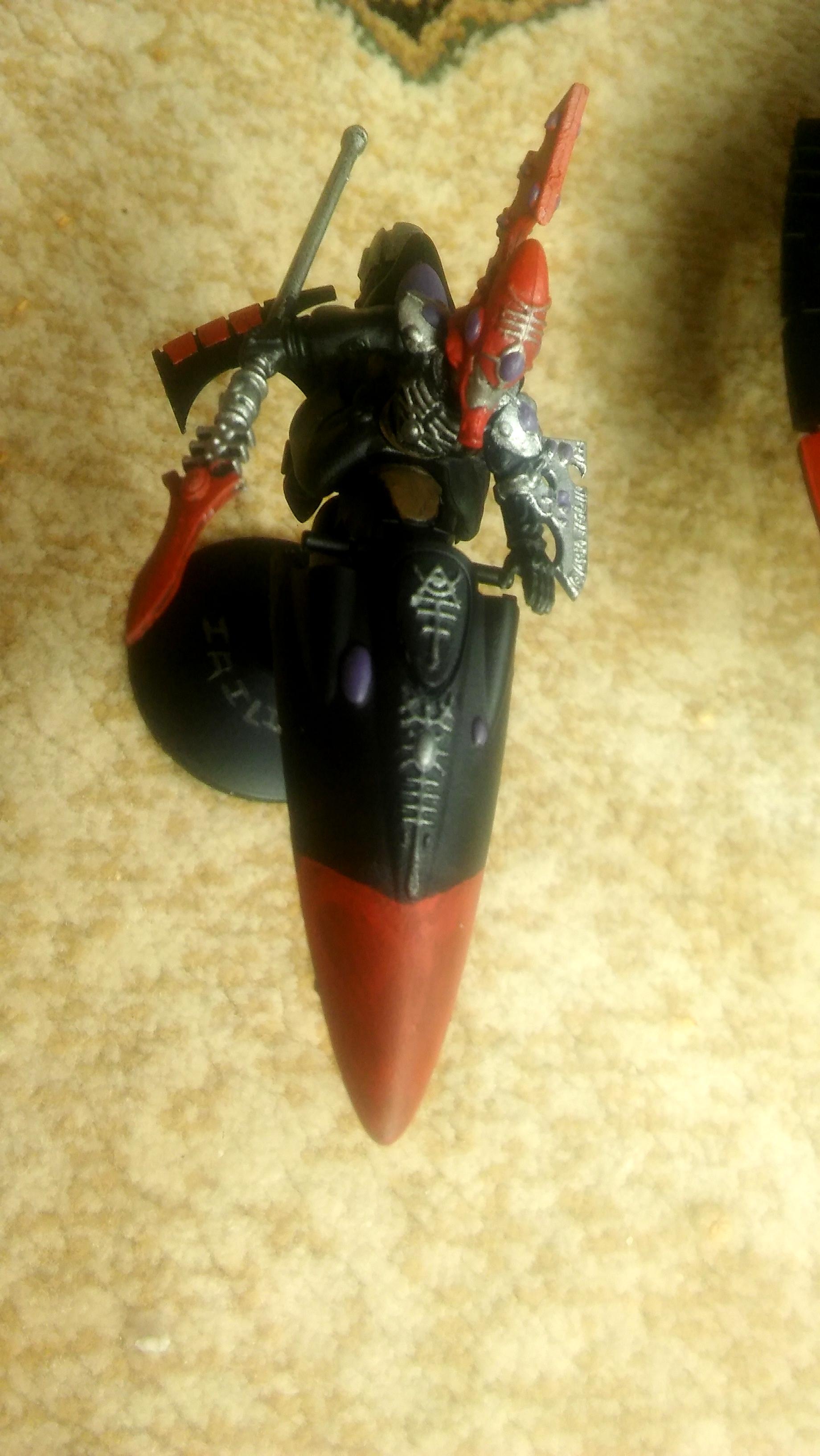 28mm, Eldar, Farseer, Games Workshop, Jetbike, Painted, Psyker, Skyrunner, Warhammer 40,000