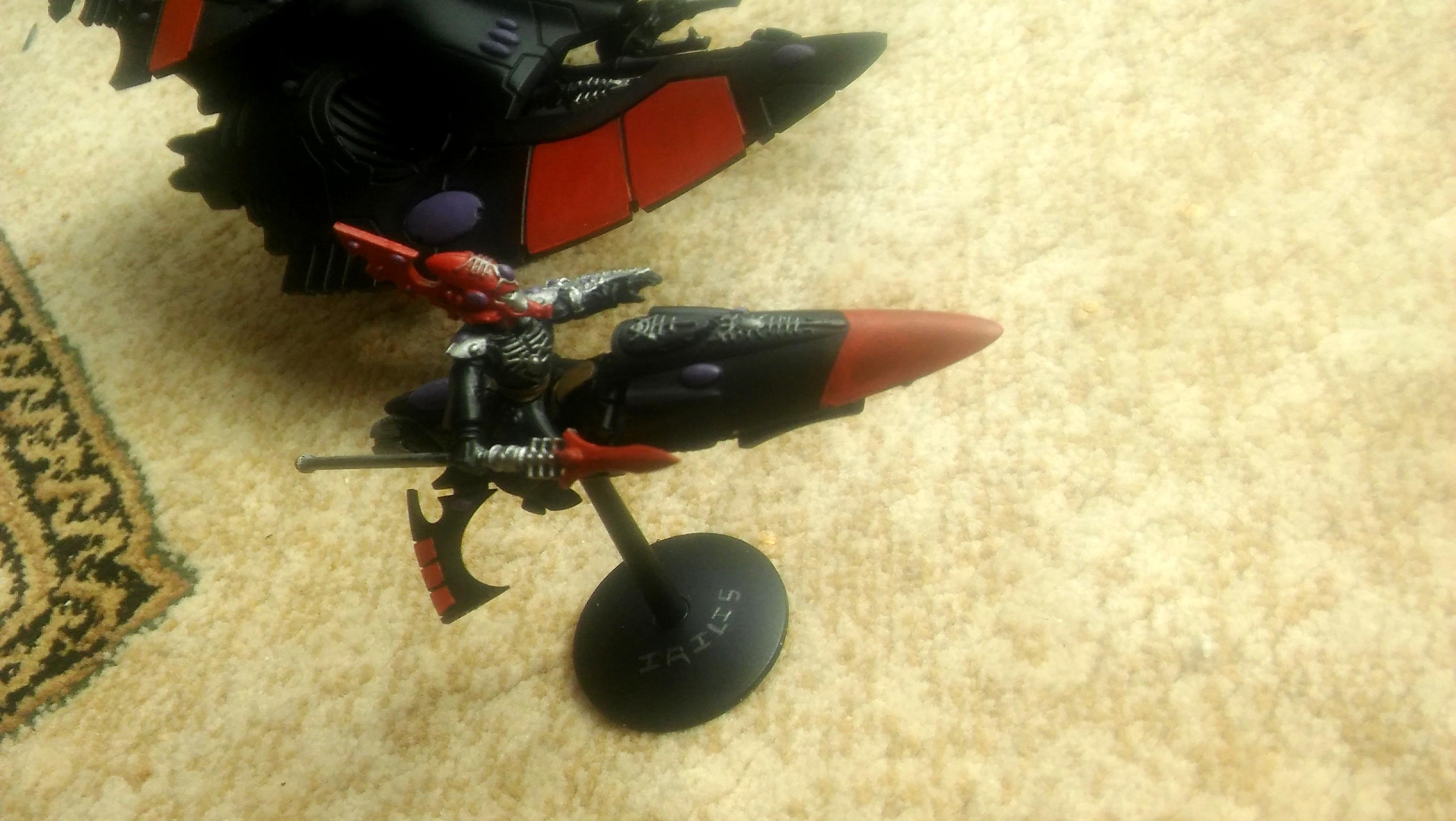 28mm, Eldar, Farseer, Games Workshop, Jetbike, Painted, Psyker, Skyrunner, Warhammer 40,000