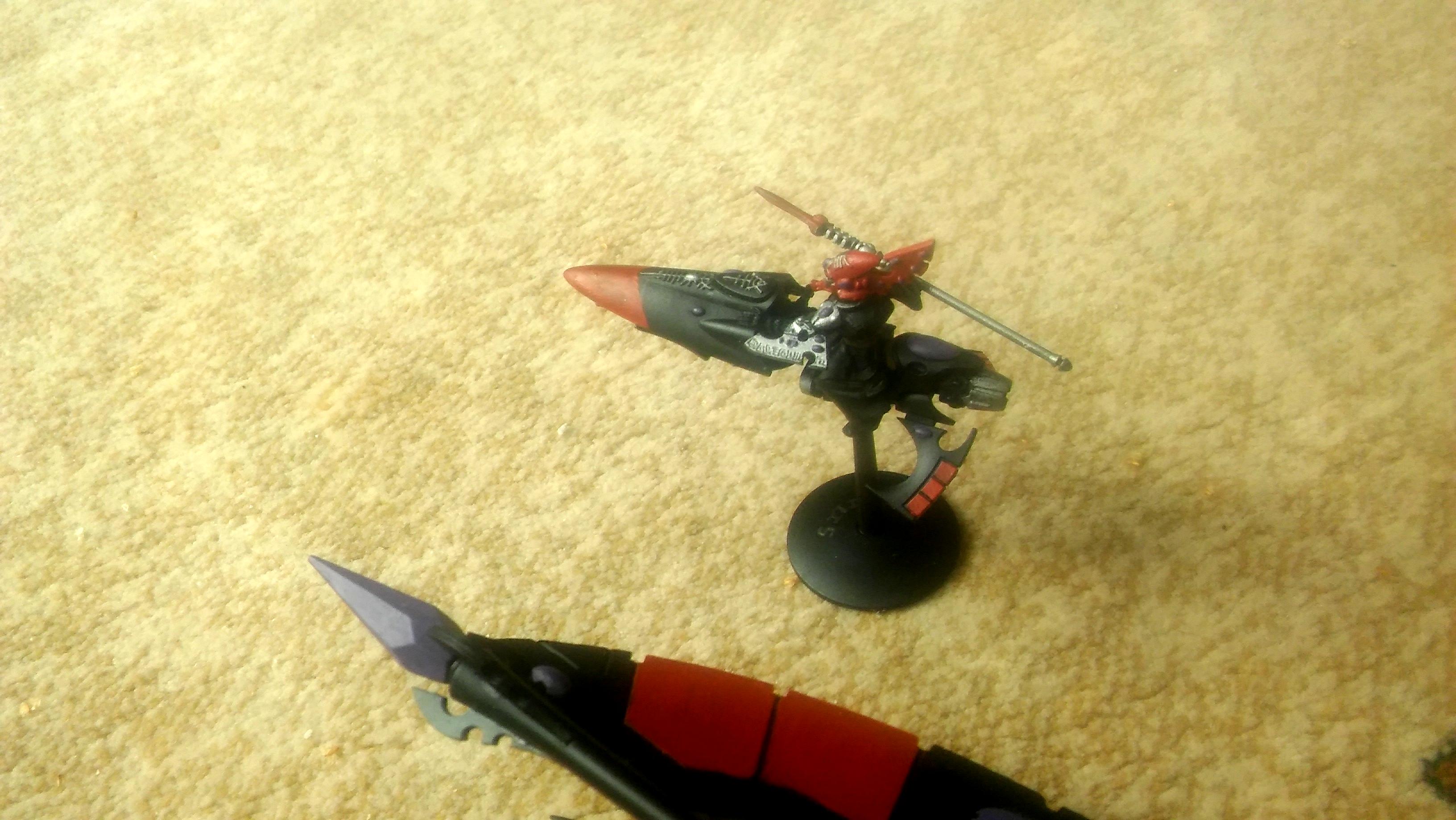 28mm, Eldar, Farseer, Games Workshop, Jetbike, Painted, Psyker, Skyrunner, Warhammer 40,000