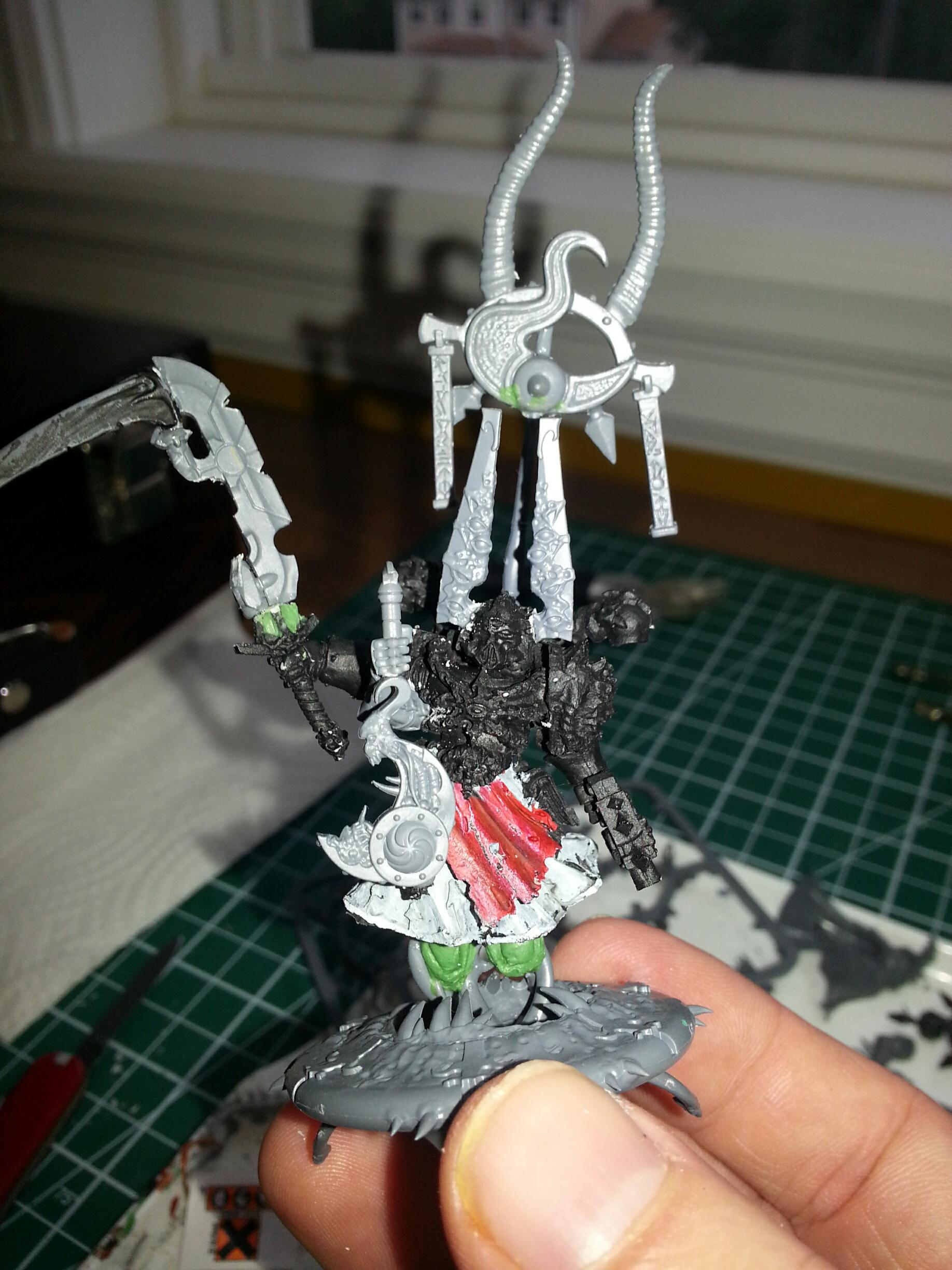 Chaos Lord, Conversion, Crimson Slaughter, Tzeentch, Work In Progress