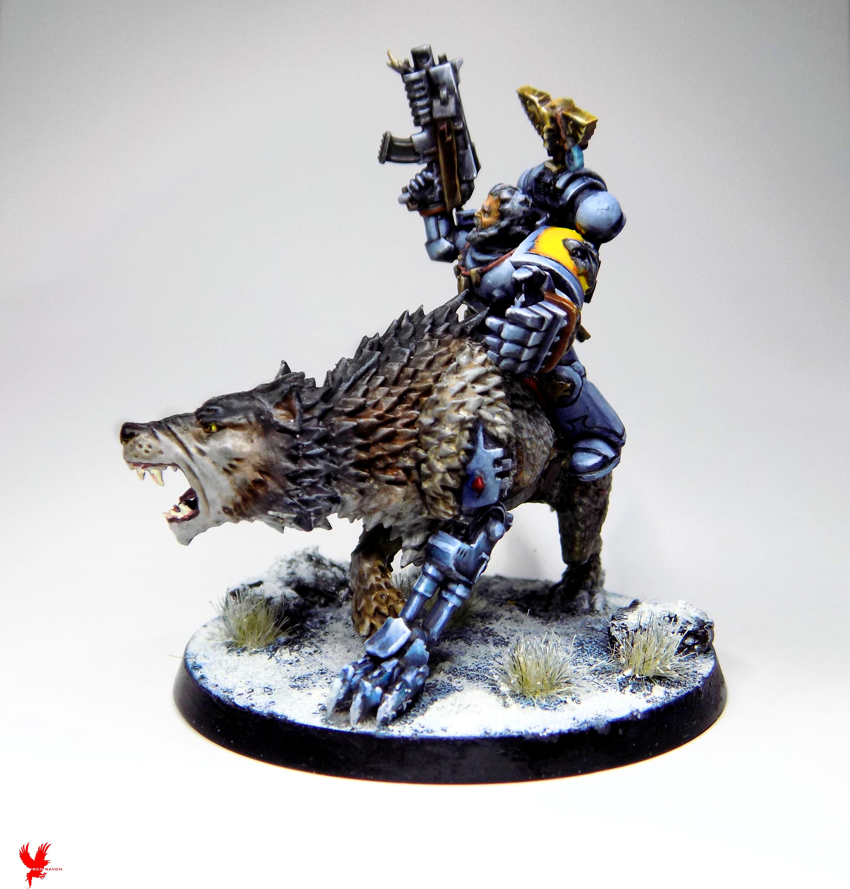 Adeptus Astartes, Arjac Rockfist, Fenrisian Wolves, Space Wolves, Thunderwolf Cavalry, Wolf Guard Terminators