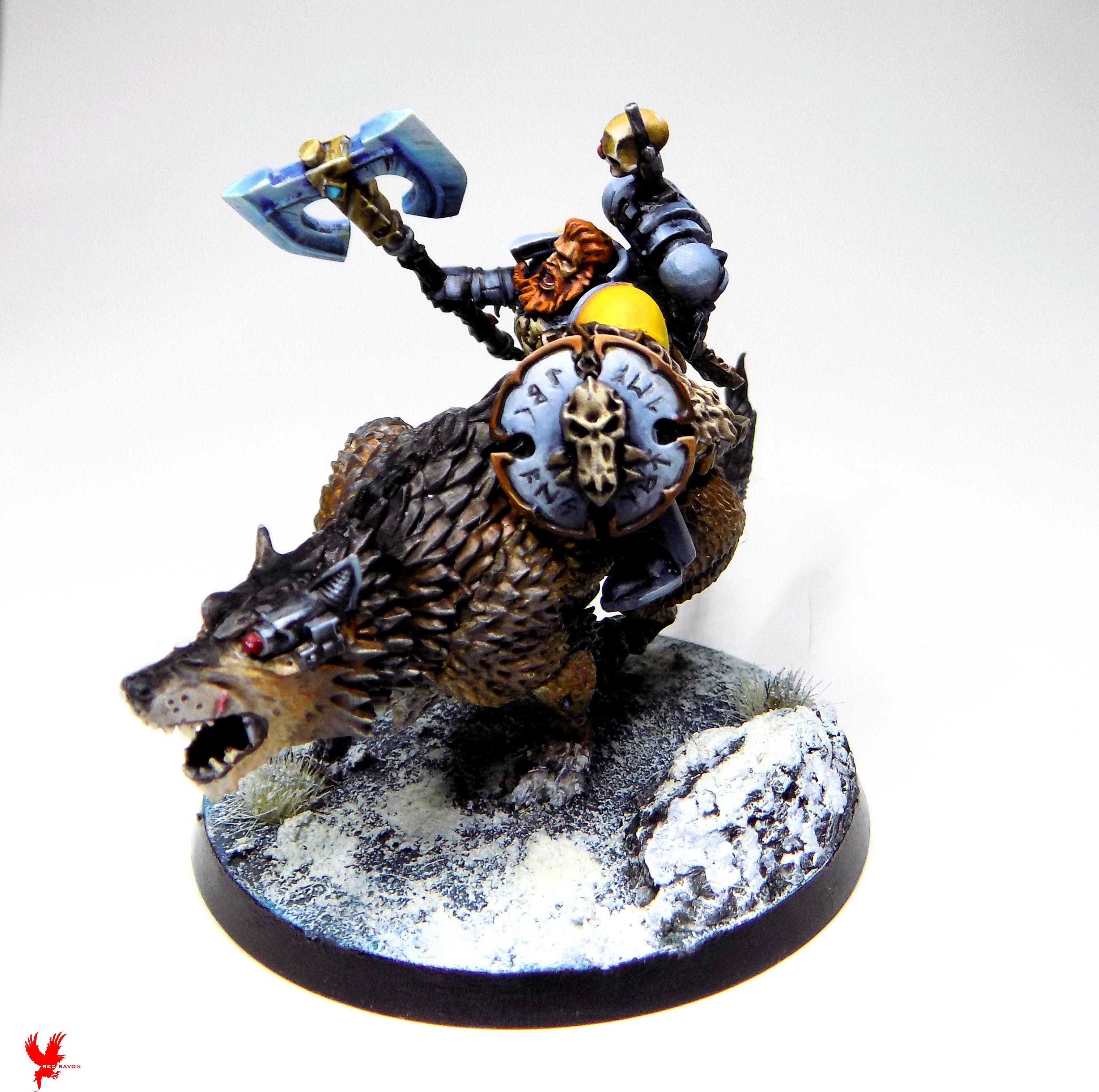 Adeptus Astartes, Arjac Rockfist, Fenrisian Wolves, Space Wolves, Thunderwolf Cavalry, Wolf Guard Terminators