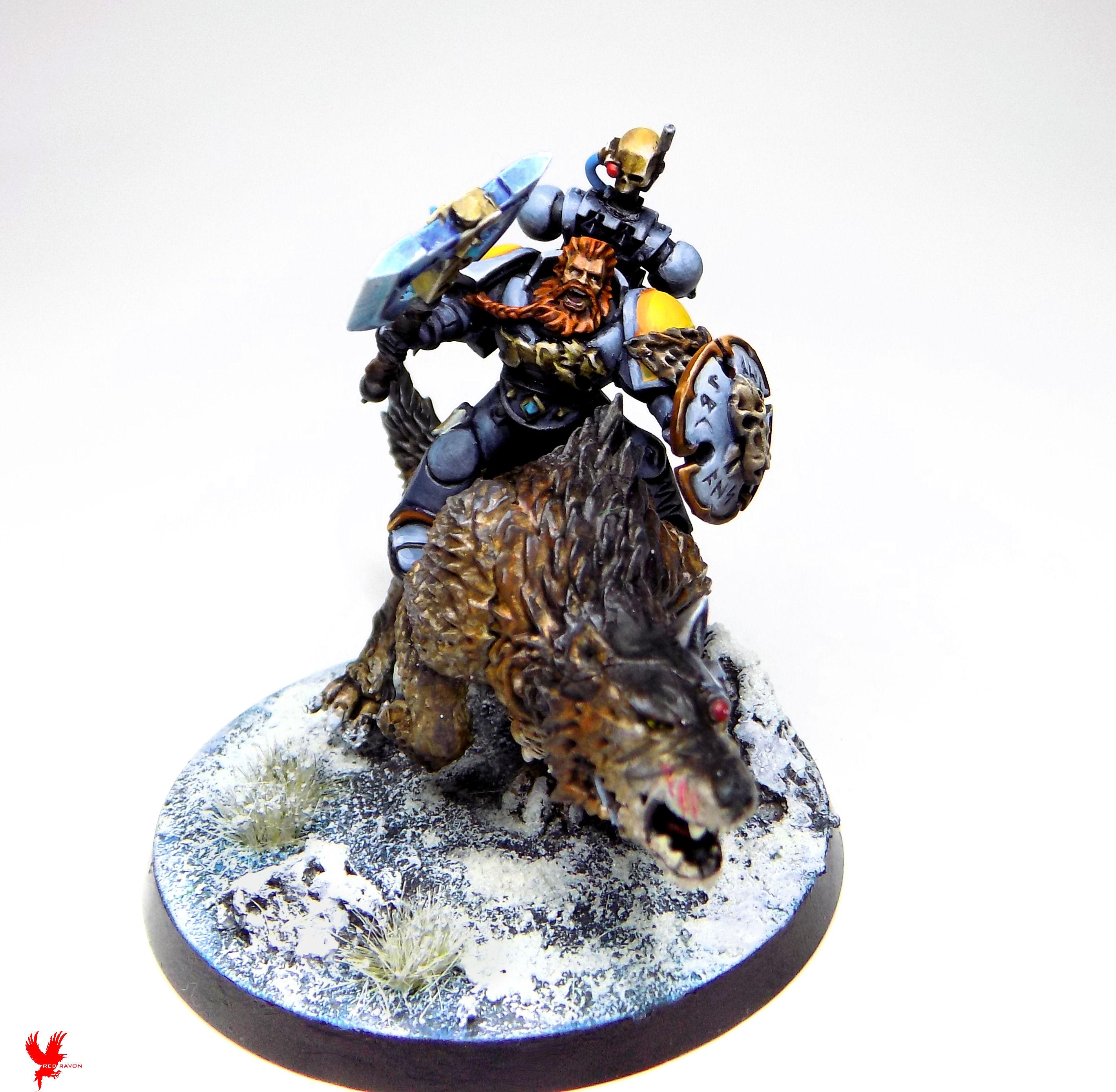 Adeptus Astartes, Arjac Rockfist, Fenrisian Wolves, Space Wolves, Thunderwolf Cavalry, Wolf Guard Terminators