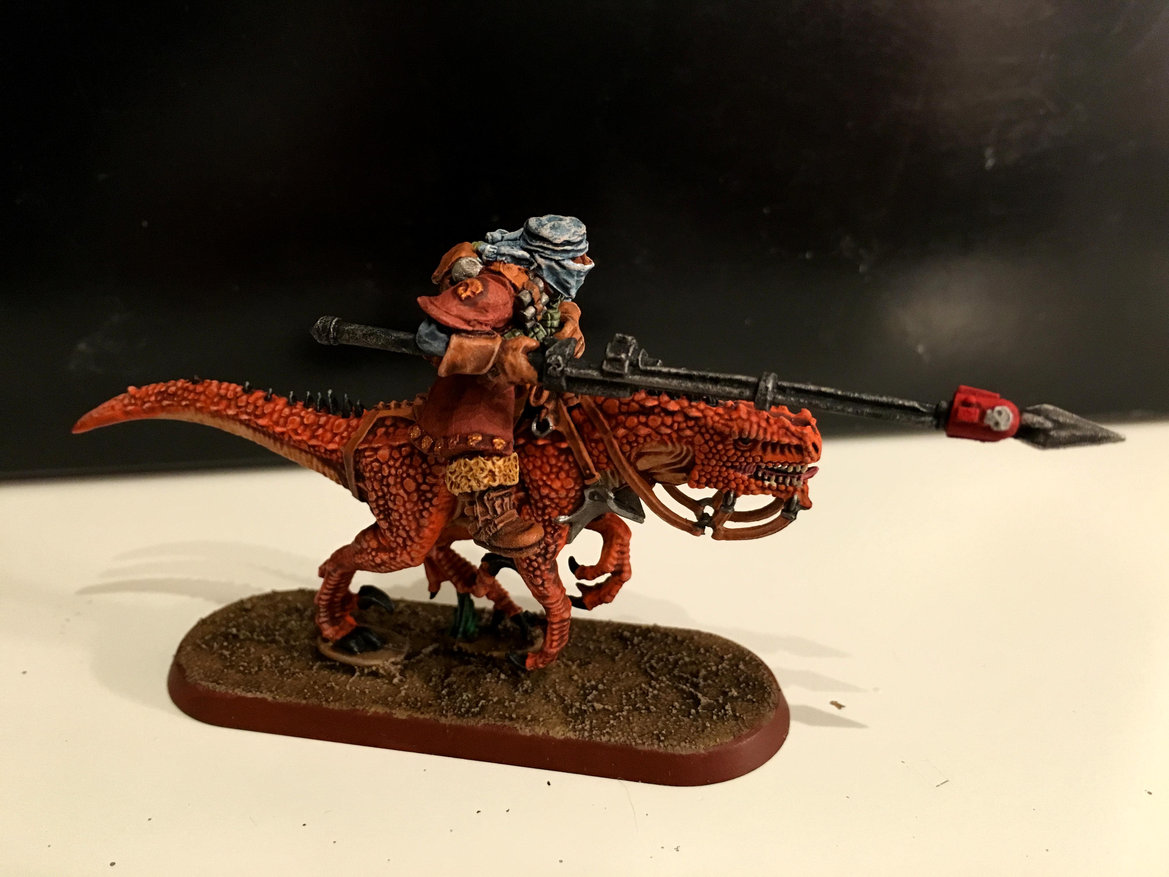 Cavalry, Cold One, Dark Elves, Dinosaur, Raptors, Rough Riders, Tallarn Desert Raiders