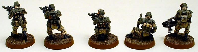 Astra Militarum, Captain Brown, Drop Troops, Elysian, Elysian Drop Troopers, Imperial Guard, Platoon Command Squad