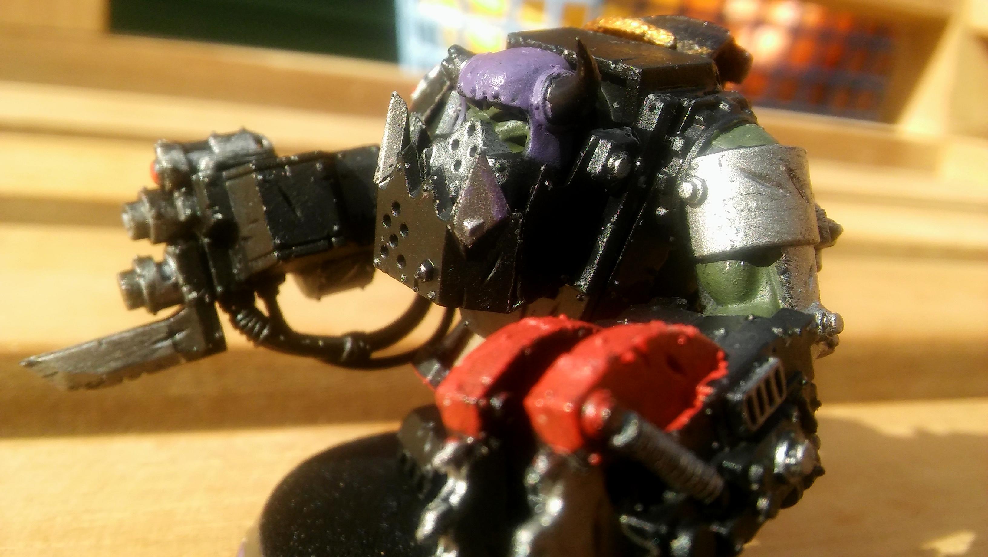 Dakka Mcbugsmasha, Death Watch, Deathwatch, Deffwotch, Games Workshop, Man, Nob, Orks, Painted, Purple, Terminator Armor, Warhammer 40,000