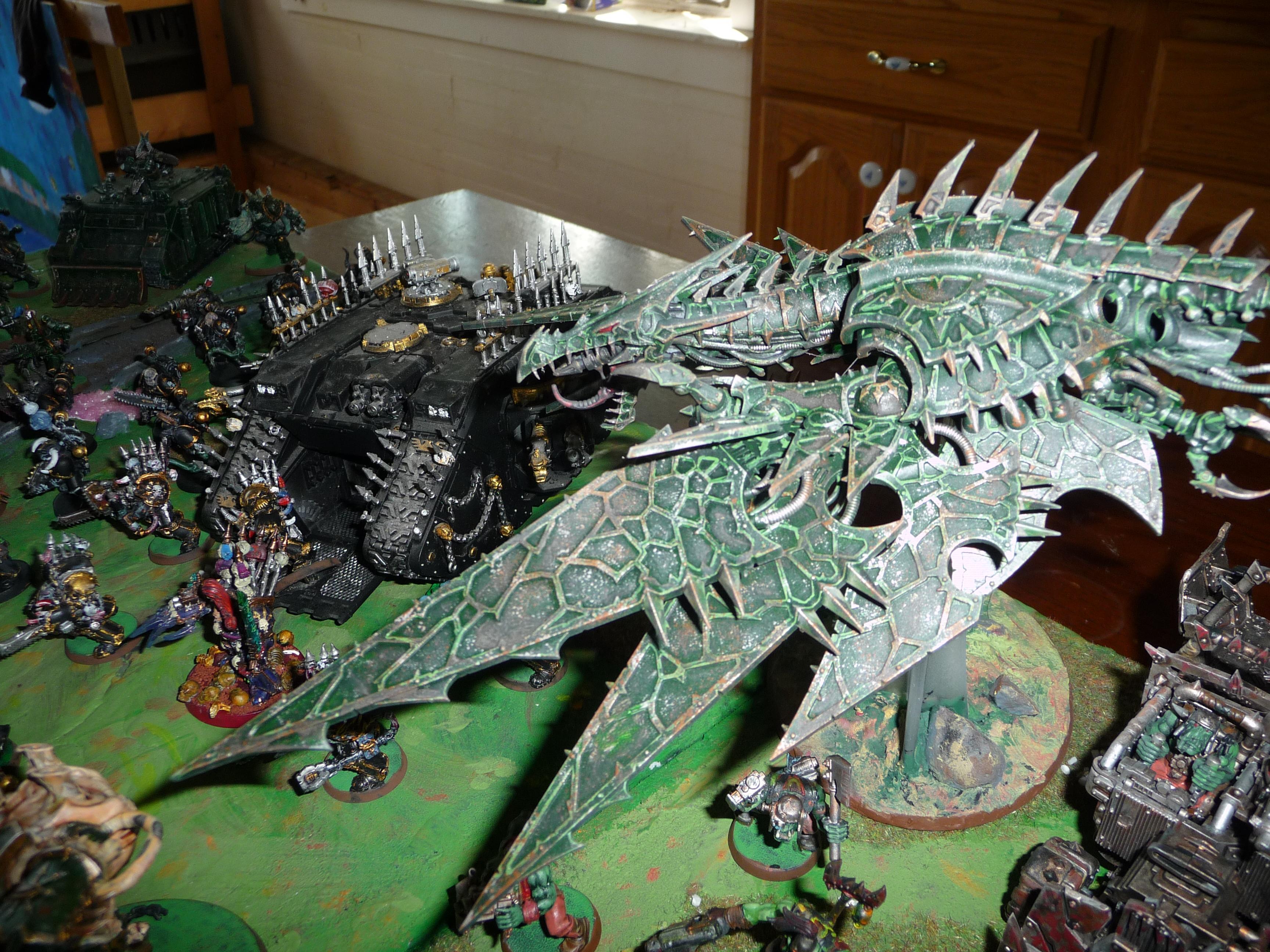 Here is my robot dragon and Abaddon