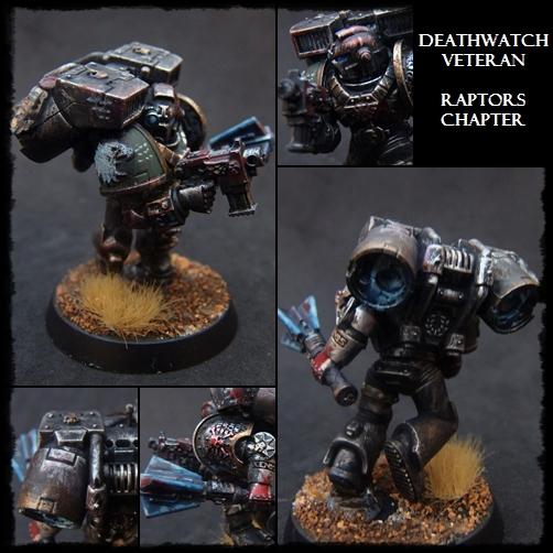 Deathwatch, Raptors, Space Marines, Vanguard, Warhammer 40,000, Weathered