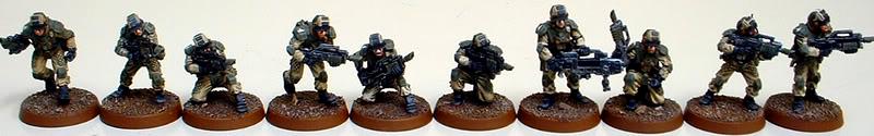 Astra Militarum, Captain Brown, Drop Troops, Elysian, Elysian Drop Trooper Squad, Imperial Guard, Plasma Gun