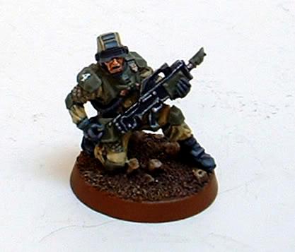 Astra Militarum, Captain Brown, Drop Troops, Elysian, Elysian Drop Trooper, Imperial Guard