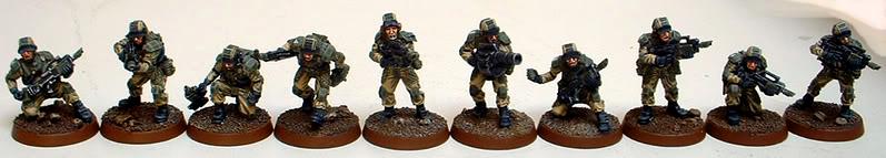 Astra Militarum, Captain Brown, Drop Troops, Elysian, Elysian Drop Trooper Squad, Imperial Guard