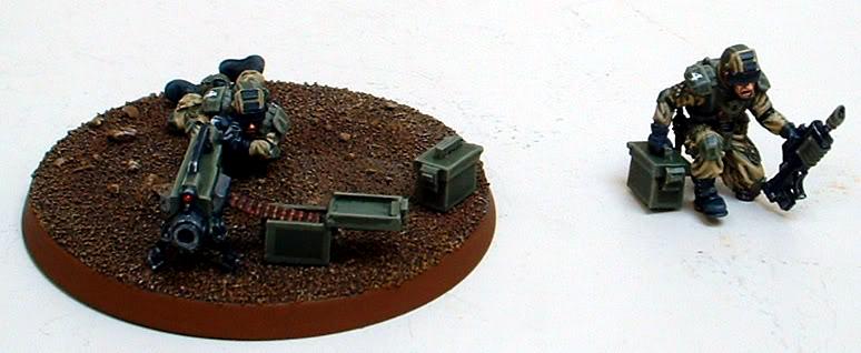 Astra Militarum, Captain Brown, Drop Troops, Elysian, Elysian Drop Trooper Heavy Bolter Team, Imperial Guard
