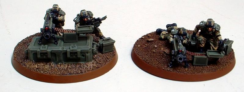 Astra Militarum, Captain Brown, Drop Troops, Elysian, Elysian Drop Trooper Heavy Bolter Teams, Imperial Guard