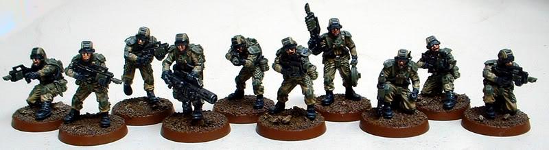 Astra Militarum, Captain Brown, Drop Troops, Elysian, Elysian Drop Troopers, Imperial Guard