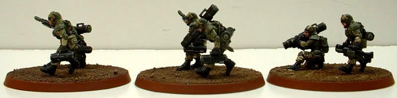 Astra Militarum, Captain Brown, Drop Troops, Elysian, Elysian Drop Trooper Missile Launcher Teams, Imperial Guard