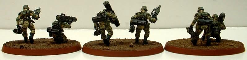 Astra Militarum, Captain Brown, Drop Troops, Elysian, Elysian Drop Trooper Missile Launcher Teams, Imperial Guard