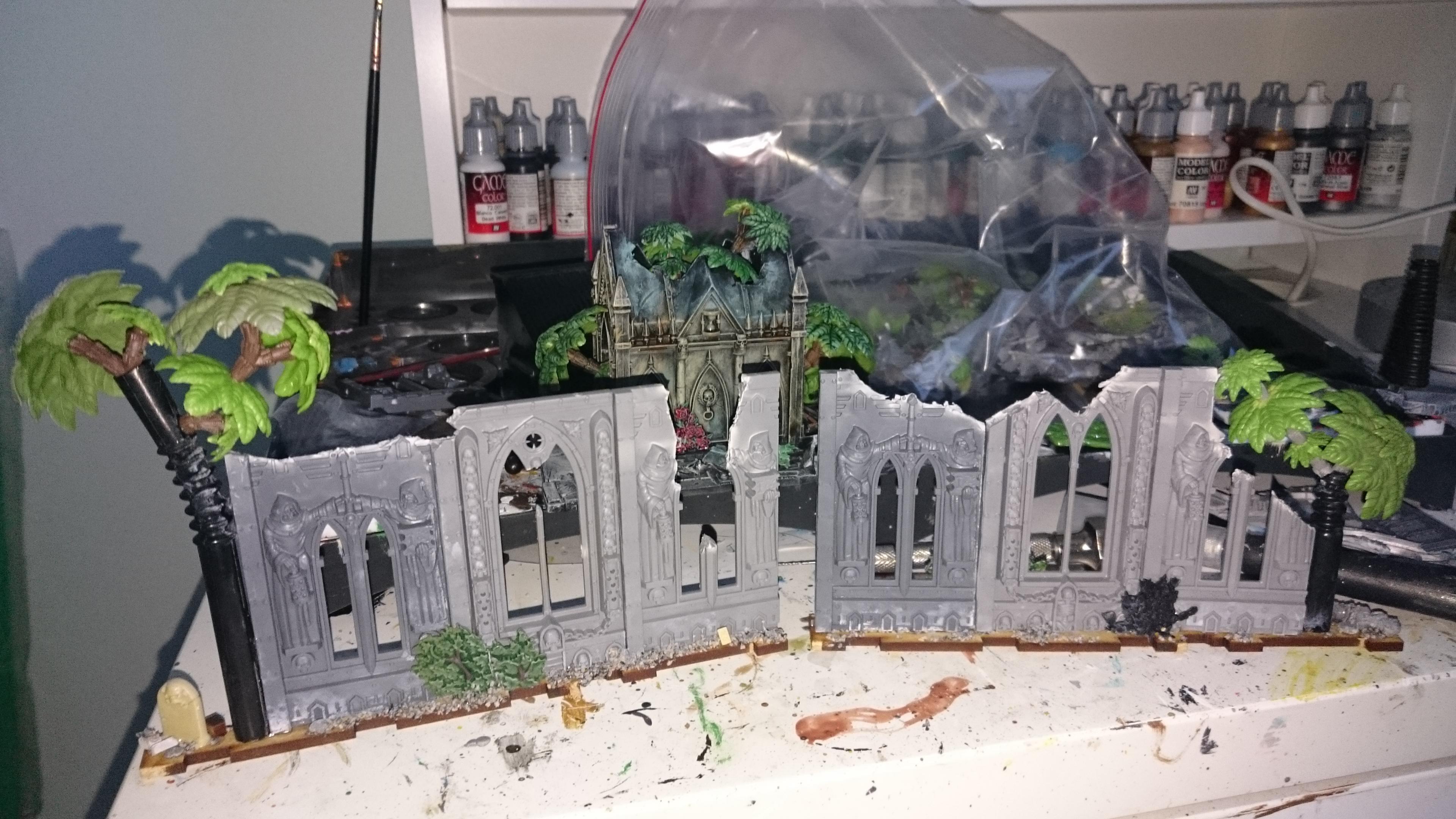 Terrain, overgrown walls, stage 2