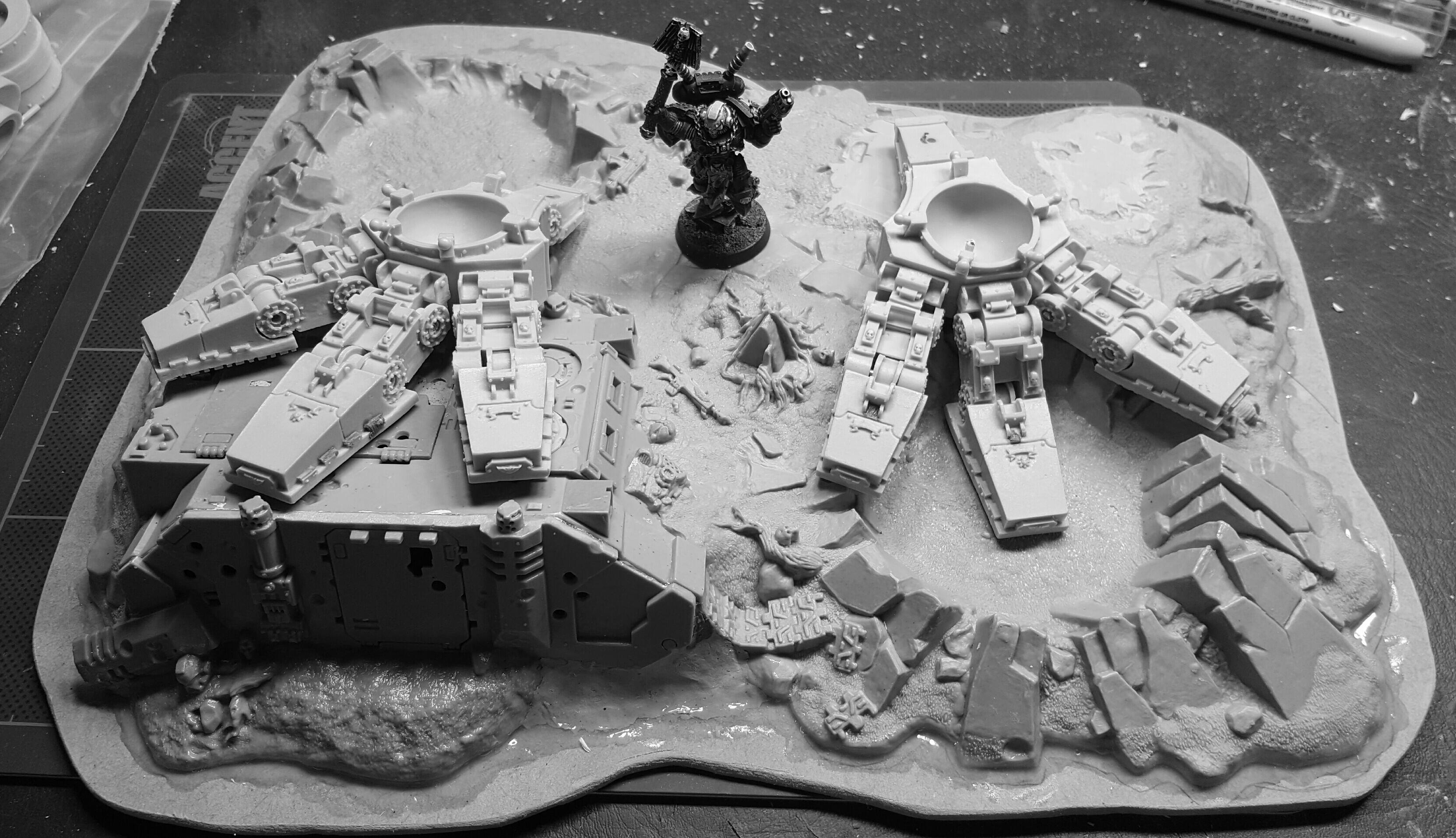 Warhound Titan Feet WIP 1