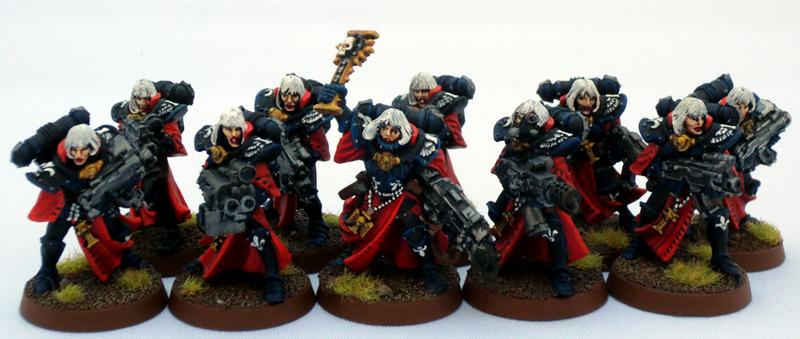 Adepta Sororitas, Captain Brown, Sisters Of Battle, Sisters Of Battle Squad Two