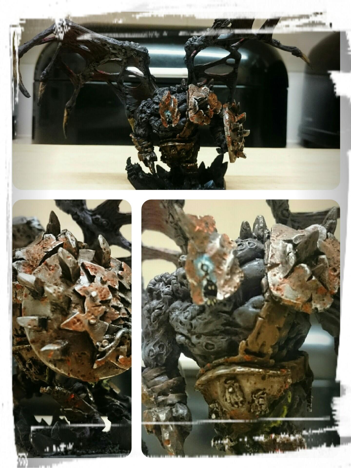 The 9th age daemon prince of pestilence titan forge behemoth of decay nurgle dude!
