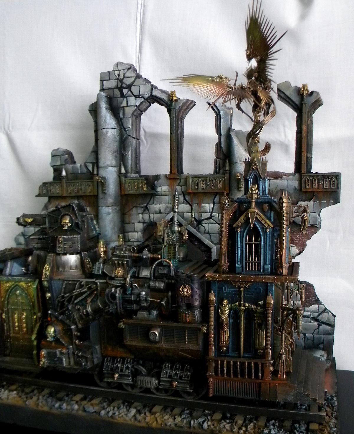 Diorama, Steampunk, Train, Warhammer 40,000