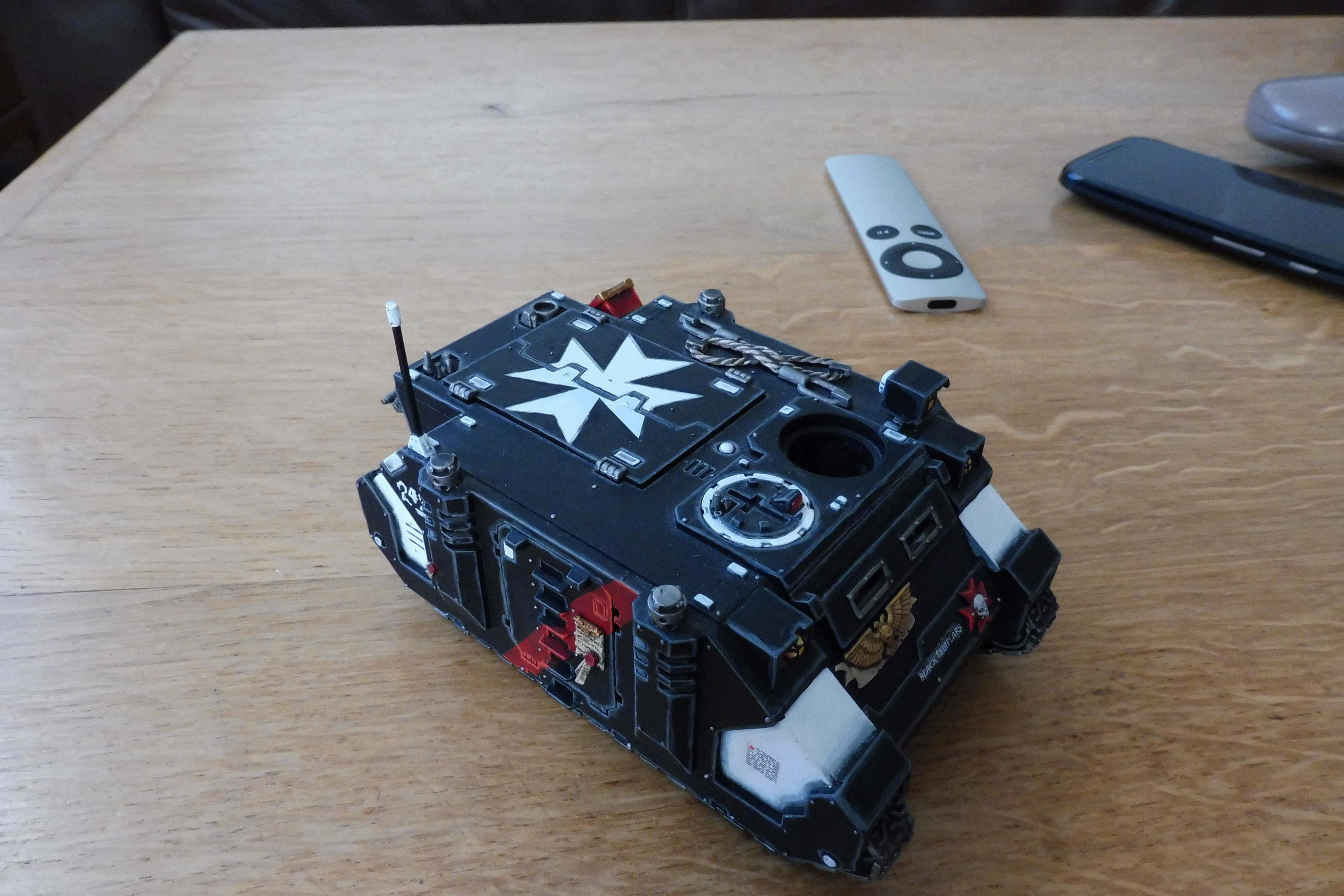 Assault, Black, Black Templars, Blanche, Chainsword, Conversion, Forge World, Imperium, Rhino, Space Marines, Tactical Squad, Templars, Terminator Armor