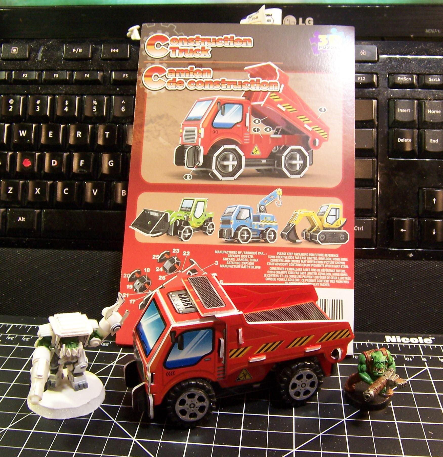 Papercraft, Toy, Truck